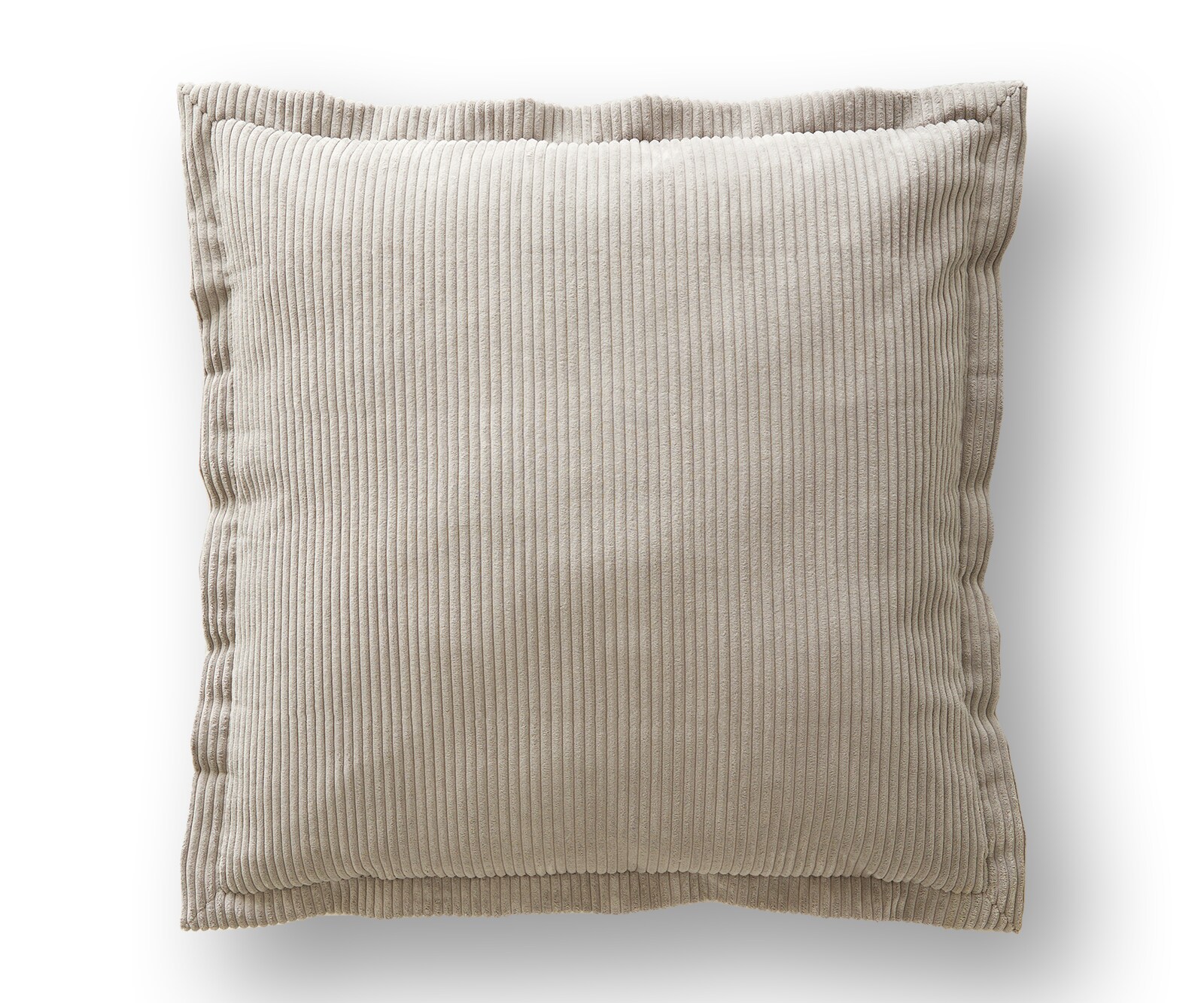 Coussin-à-lancer Sirpio 70x70 velours côtelé beige 3