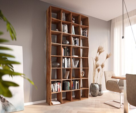 Bibliothèque Live-Edge 240x120 cm Bois massif naturel d'acacia 