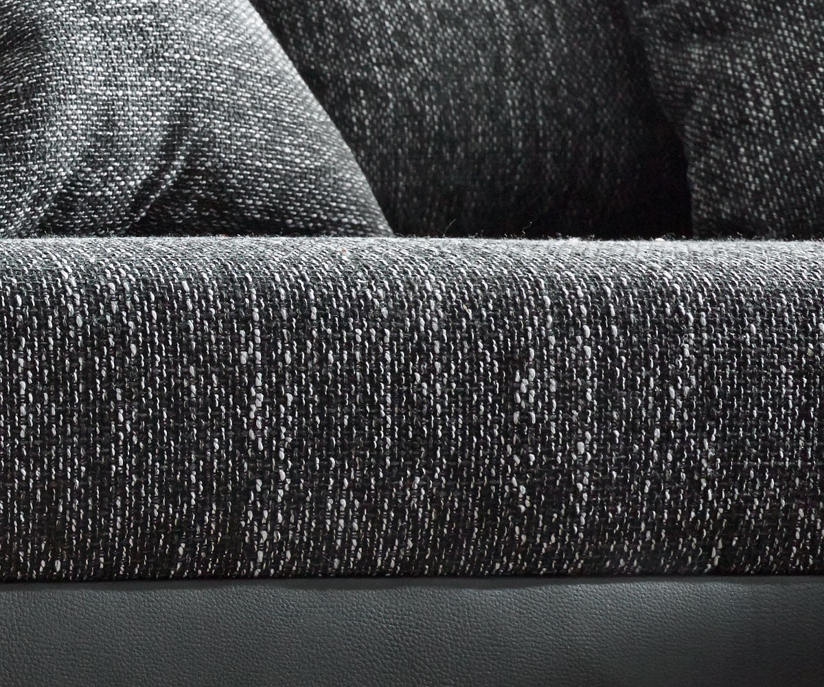 Ecksofa Clovis Schwarz Ottomane Rechts Modulsofa erweiterbar 6