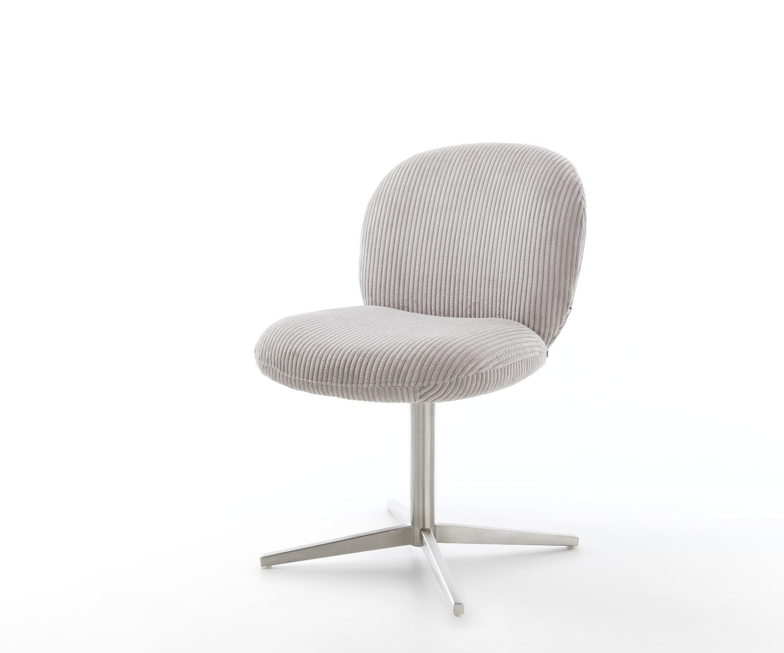 Drehstuhl Nube-Flex Cord Silbergrau Fußkreuz Edelstahl 360° drehbar Taschenfederkern 1