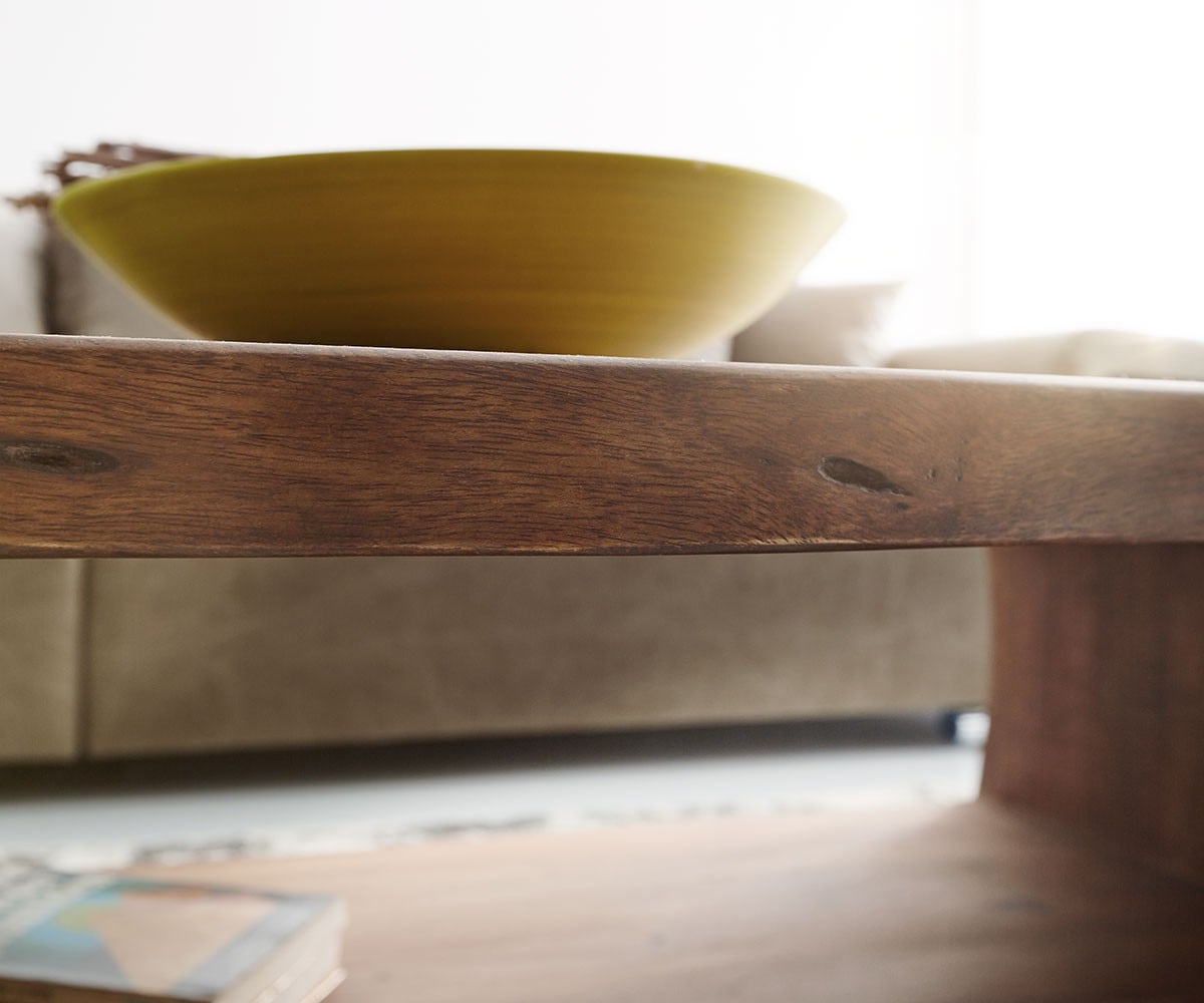 Couchtisch Live-Edge 130x60 cm Akazie Braun Baumkante 4 Couchtisch Live-Edge 130x60 cm Akazie Braun Baumkante 4