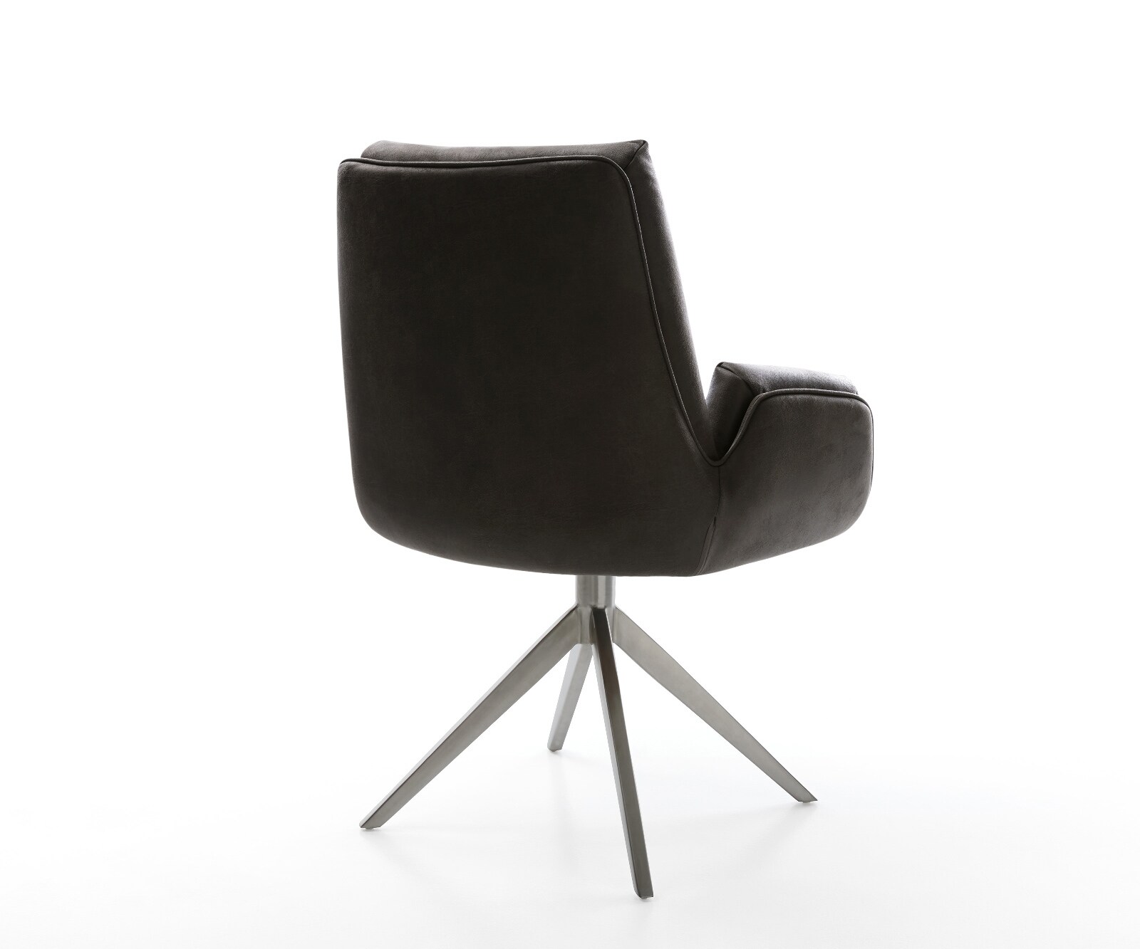 Chaise-pivotante Clea-Flex microfibre antracite vintage pied croisé large grafiete pivotement sur 360° fonction bascule 4