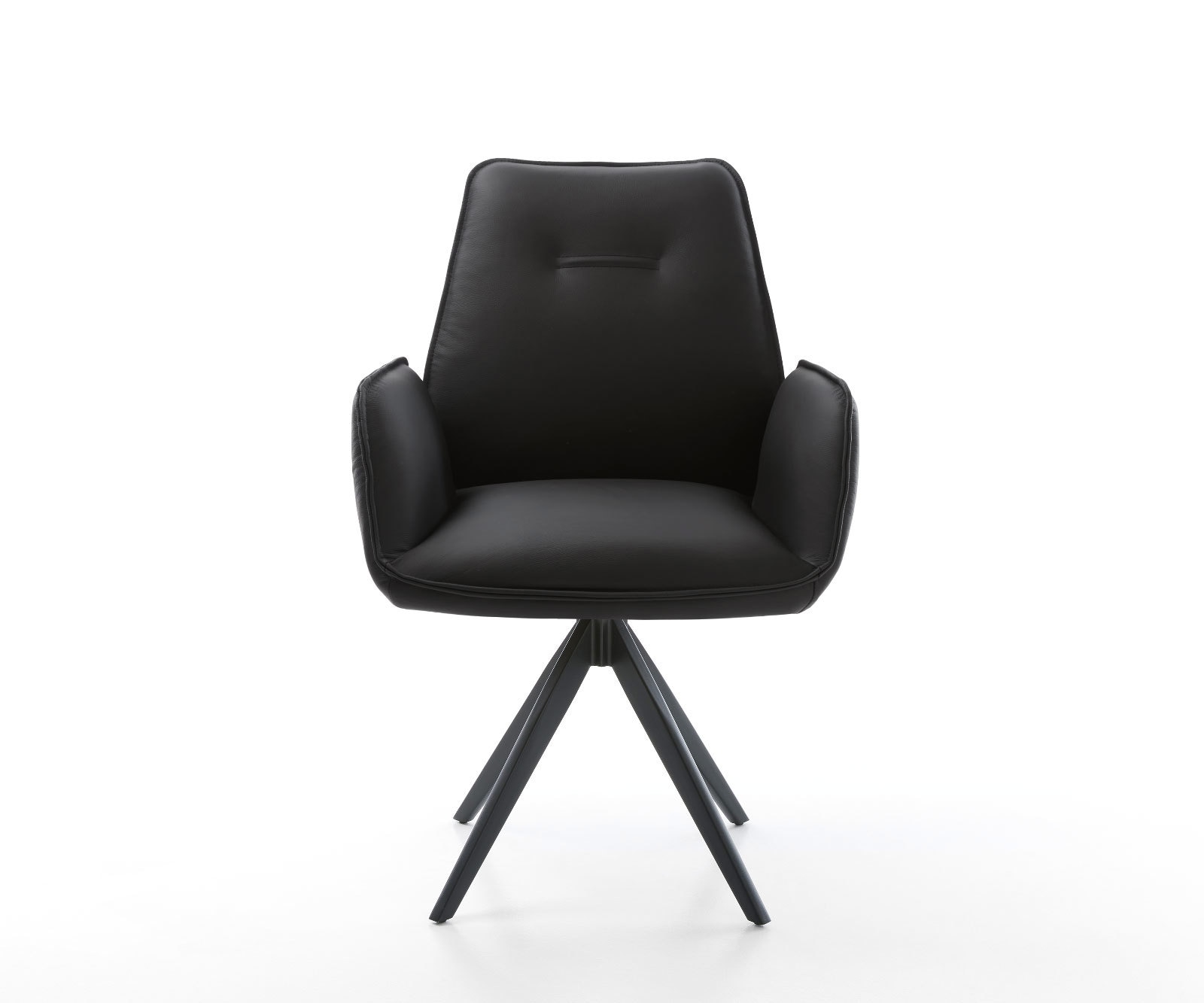 Esszimmerstuhl Zoa-Flex Echt-Leder Schwarz Kreuzgestell kantig Schwarz Taschenfederkern 1 Esszimmerstuhl Zoa-Flex Echt-Leder Schwarz Kreuzgestell kantig Schwarz Taschenfederkern 1