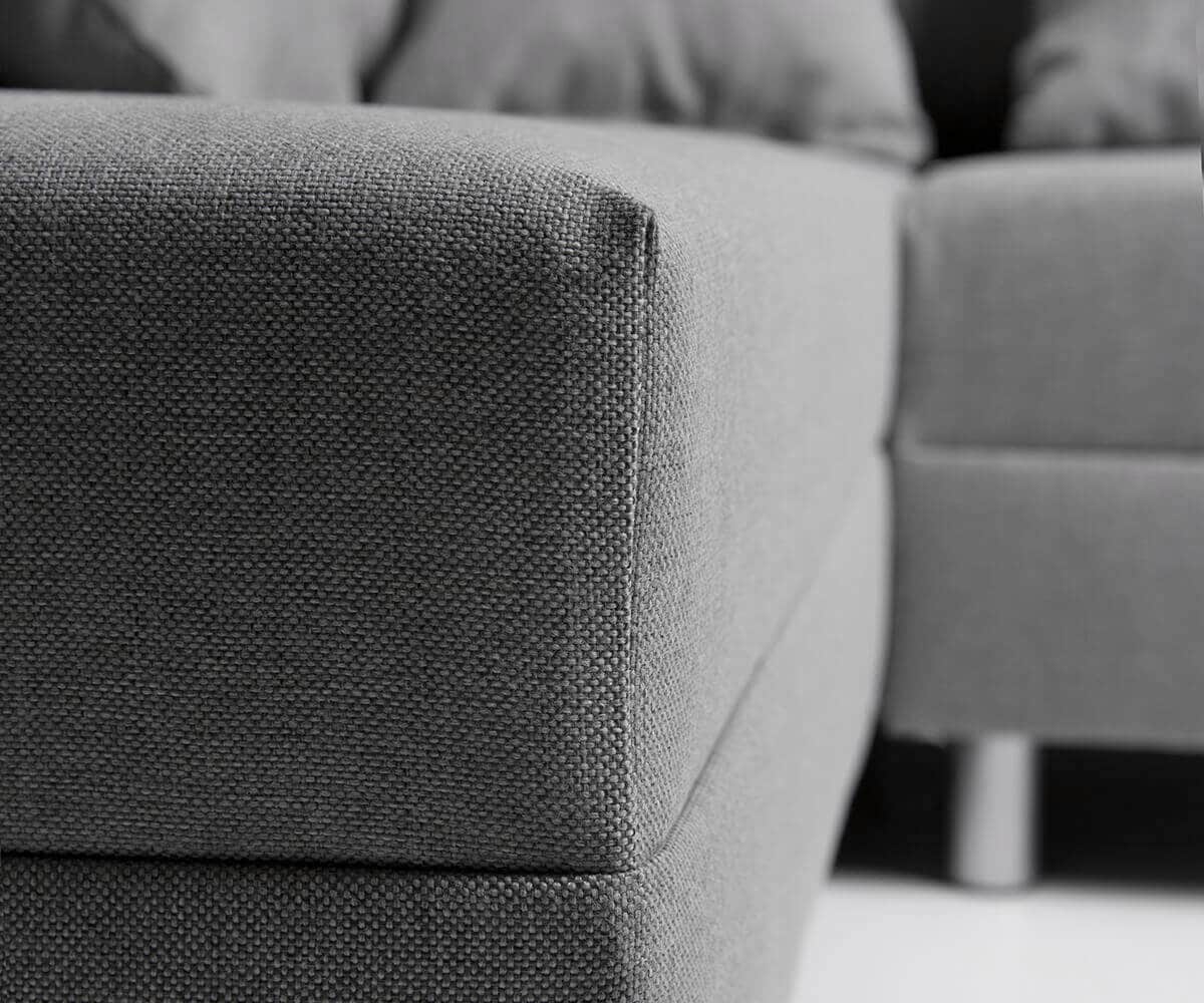 Ecksofa Clovis Grau Flachgewebe Hocker Ottomane Links Modulsofa 4 Ecksofa Clovis Grau Flachgewebe Hocker Ottomane Links Modulsofa 4