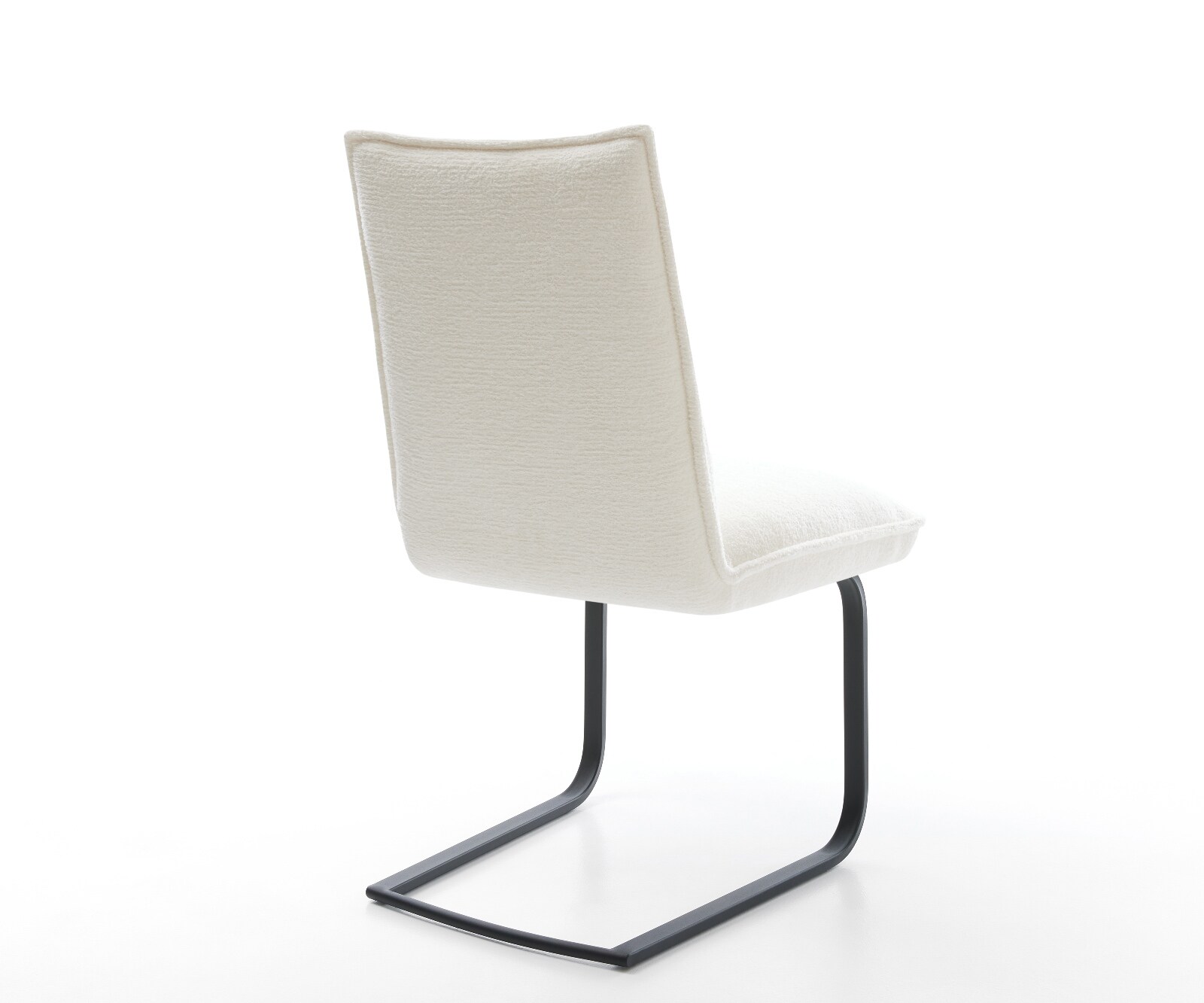 Cantilever Lelio-Flex bouclé doux beige pied cantilever plat noir resorts ensachés 5