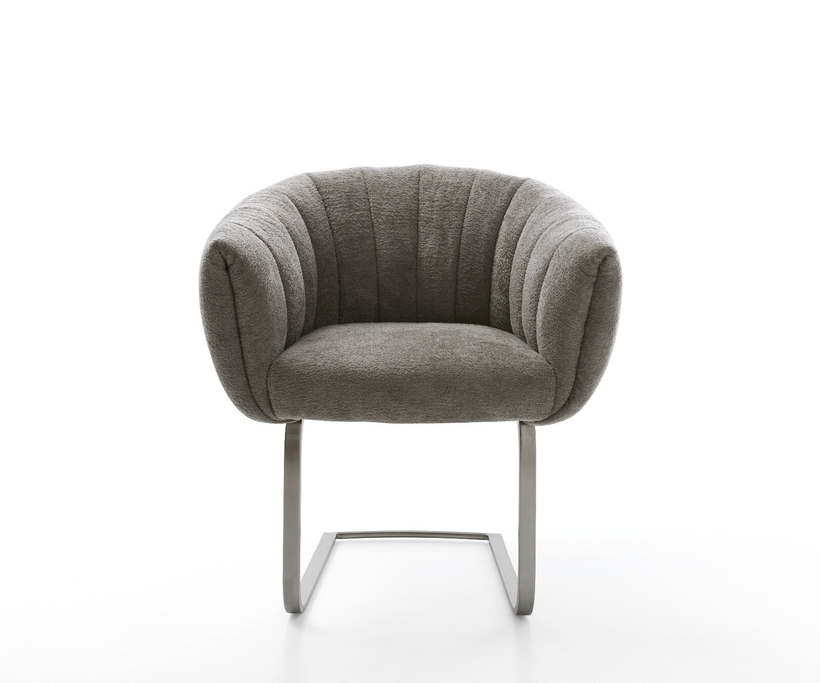 Cantilever Jada-Flex bouclé doux couleur boue pied cantilever plat grafiete ressorts ensachés 2