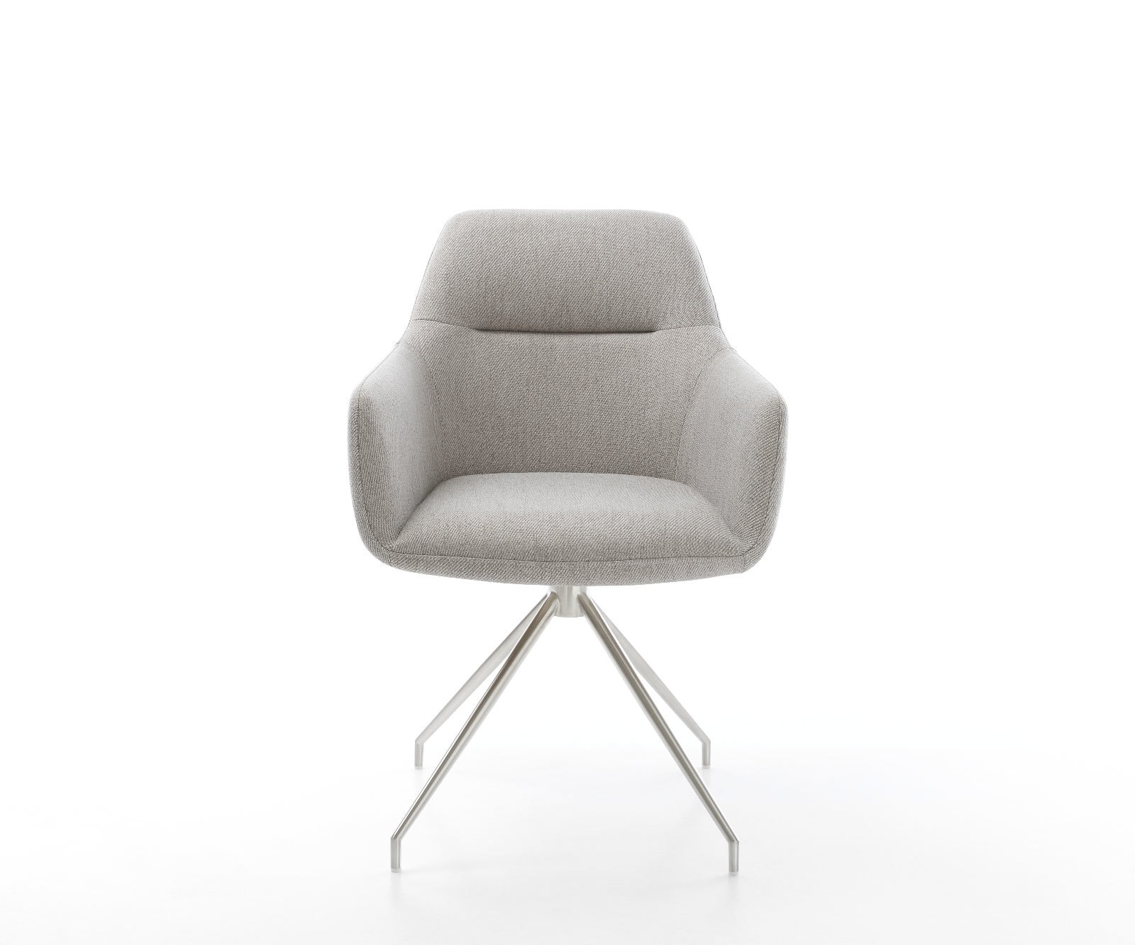 Esszimmerstuhl Pejo-Flex Stripes Hellgrau Kreuzgestell konisch Edelstahl Taschenfederkern 1 Esszimmerstuhl Pejo-Flex Stripes Hellgrau Kreuzgestell konisch Edelstahl Taschenfederkern 1