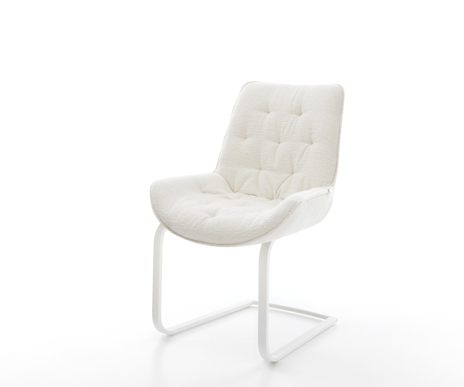 Freischwinger Taimi-Flex Bouclé Soft Beige Freischwinger flach Weiß 1