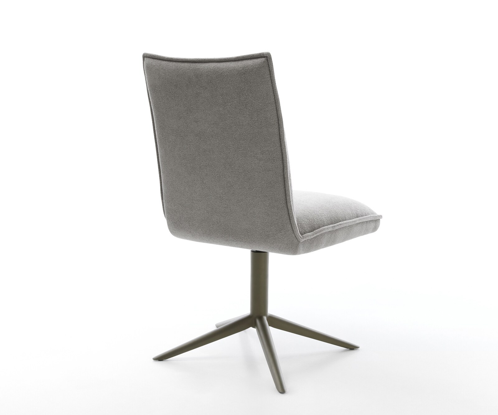 Drehstuhl Lelio-Flex Strukturstoff Soft Grau Fußkreuz Effektfinish Titan 360° drehbar Wippfunktion Taschenfederkern 5