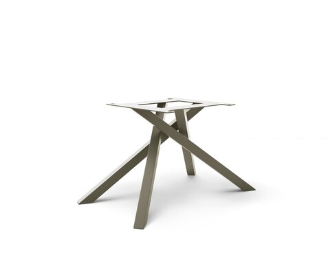 Kreuzgestell Rechteck Metall Effektfinish Titan für Ausziehtische von 180-300 cm