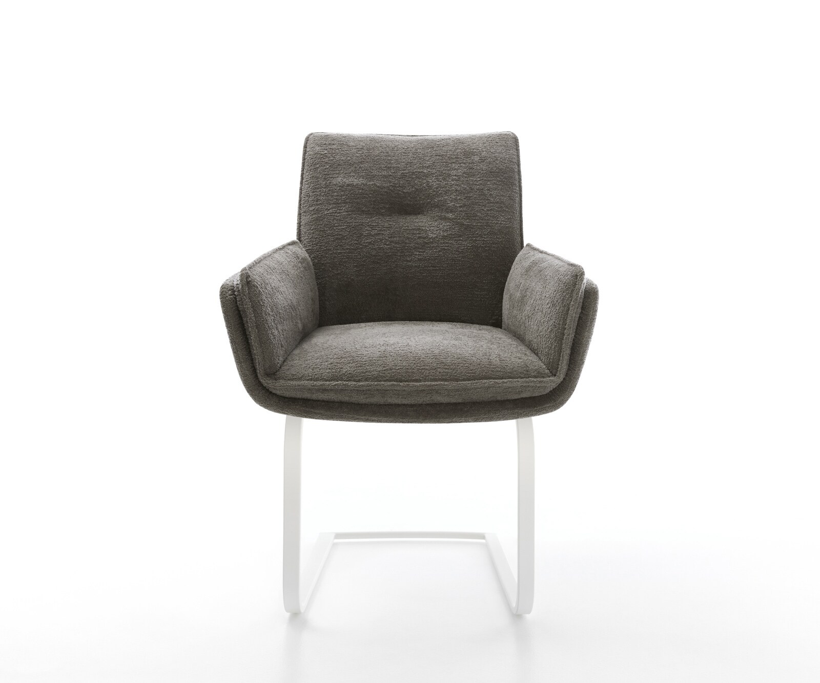 Freischwinger Nela-Flex Bouclé Soft Schlamm Freischwinger flach Weiß 1