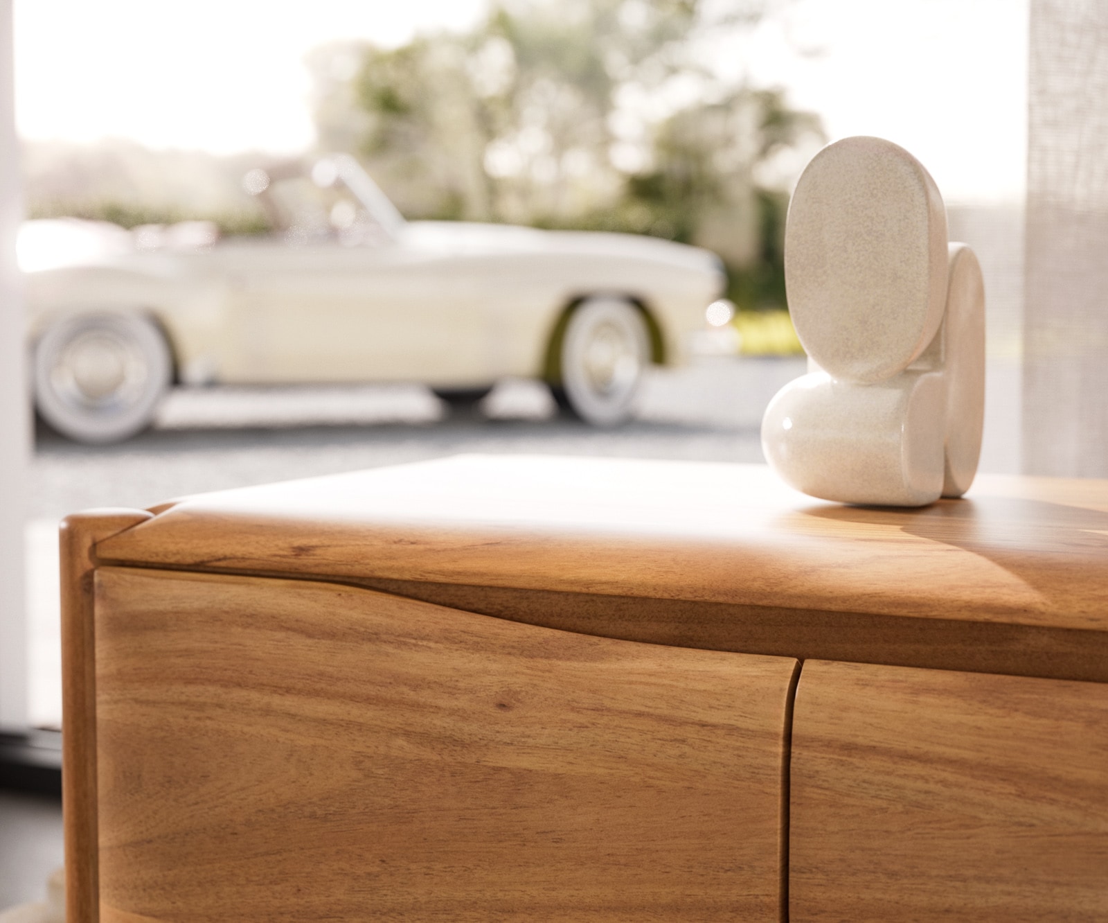 Lowboard Simcha 220 cm Akazie Natur 4 Türen 2 Schubladen 5 Lowboard Simcha 220 cm Akazie Natur 4 Türen 2 Schubladen 5