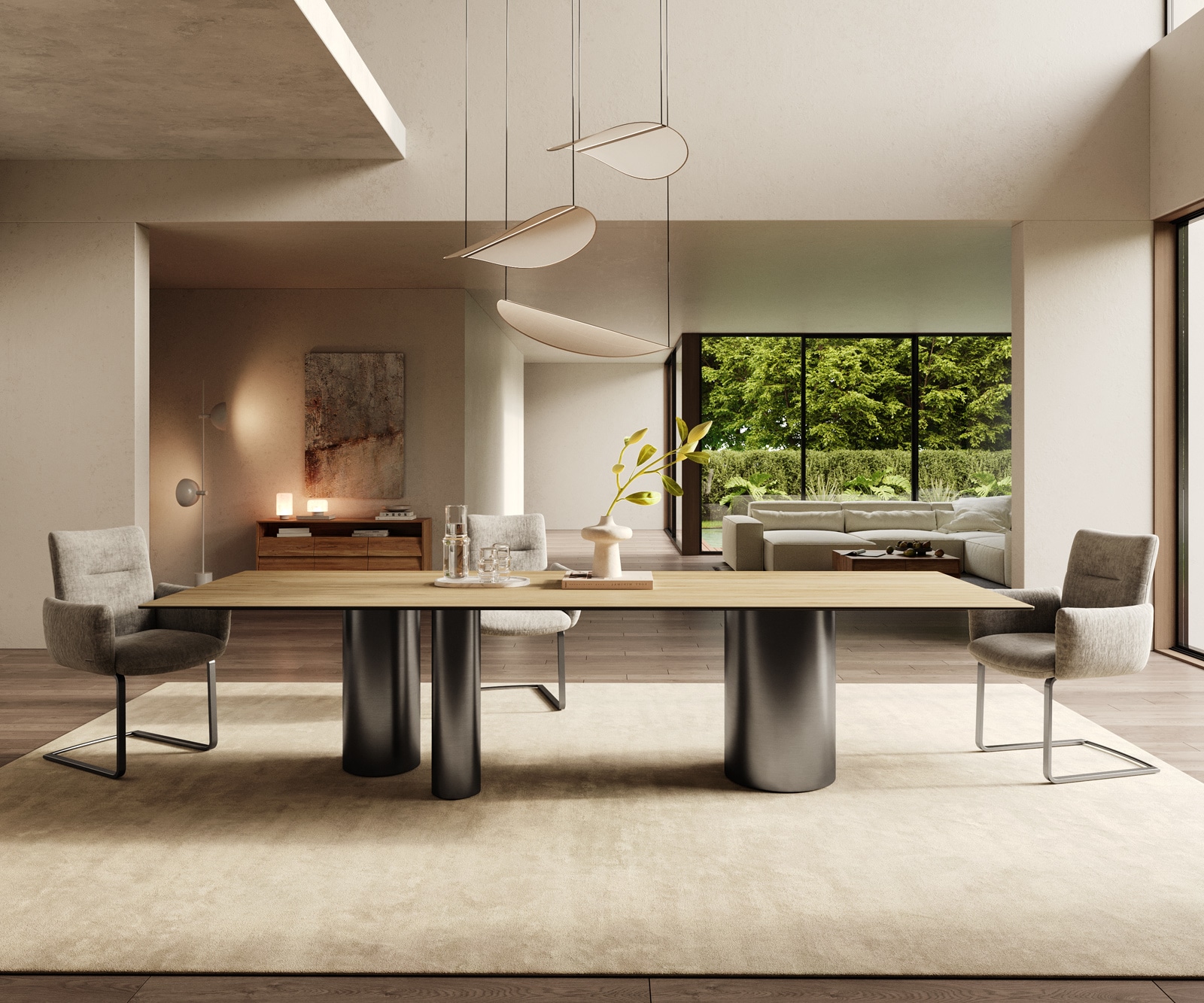 Esstisch Edge 300x100 Keramik Laminam® Sabbia Eichefarbig Troa Edelstahl Graphit 4 Esstisch Edge 300x100 Keramik Laminam® Sabbia Eichefarbig Troa Edelstahl Graphit 4