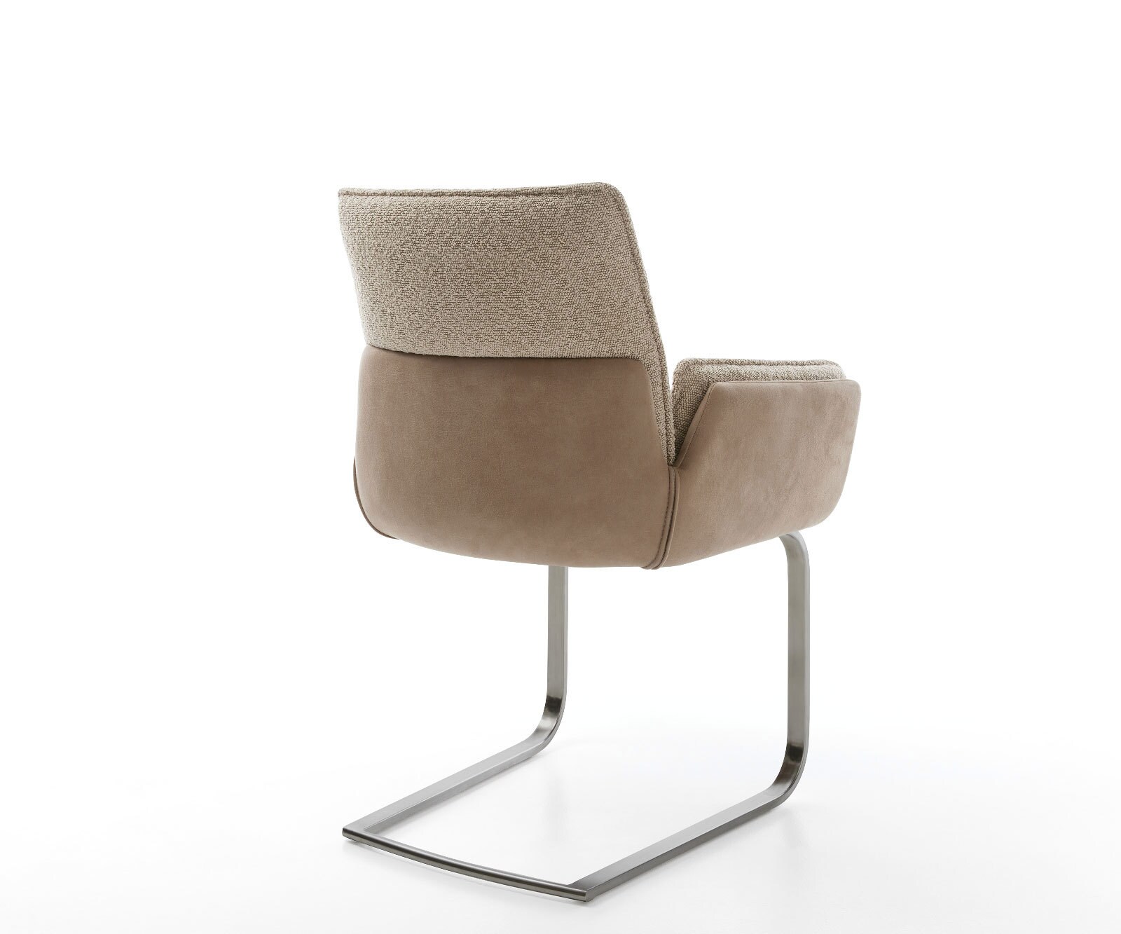 Cantilever Nela-Flex microvelours couleur boue pied cantilever plat grafiete 4