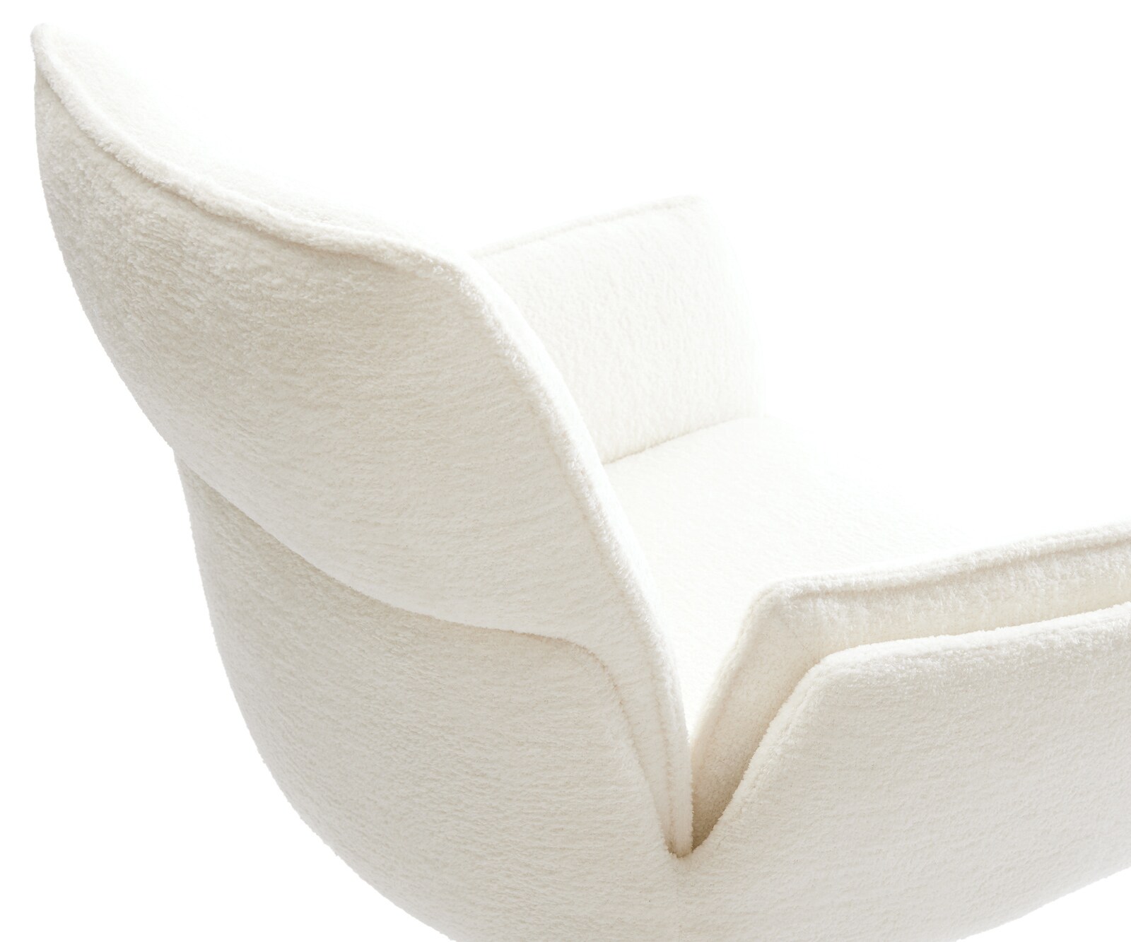 Freischwinger Nela-Flex Bouclé Soft Beige Freischwinger flach Edelstahl 3