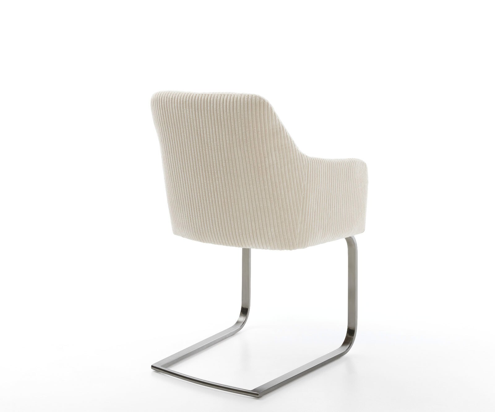Cantilever Greg-Flex côtelé beige pied cantilever plat grafiete ressorts ensachés 4