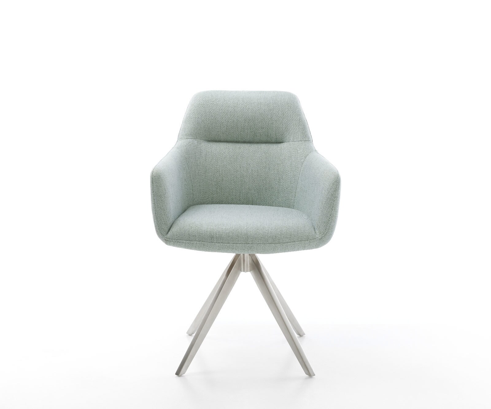 Esszimmerstuhl Pejo-Flex Stripes Mint Kreuzgestell kantig Edelstahl Taschenfederkern 1 Esszimmerstuhl Pejo-Flex Stripes Mint Kreuzgestell kantig Edelstahl Taschenfederkern 1