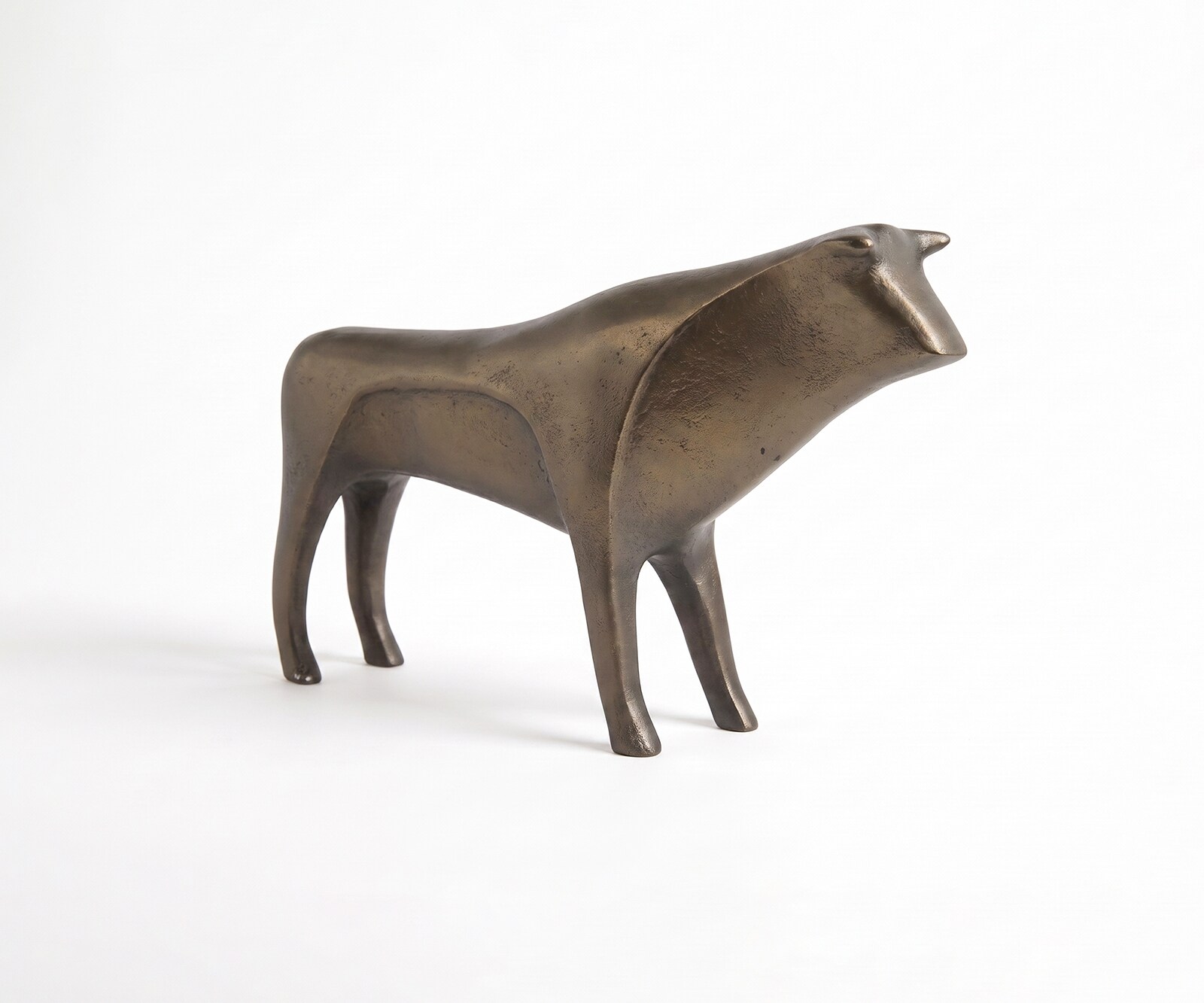 Figur Minos B8 x T36 x H23 cm Aluminium Aurum Satin Gegossen