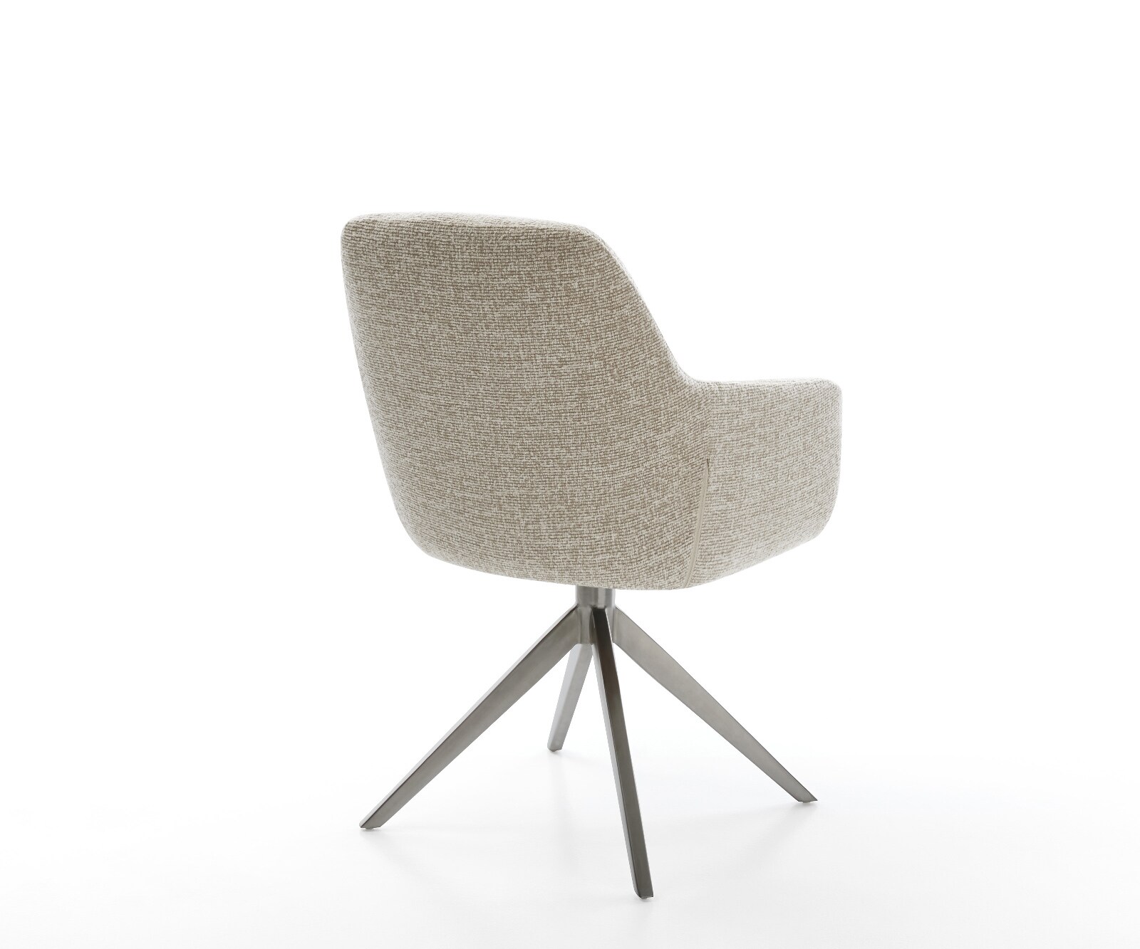 Chaise-pivotante Pejo-Flex tissu tissé doux beige pied croisé large grafiete pivotement sur 360° fonction bascule resorts ensachés 5