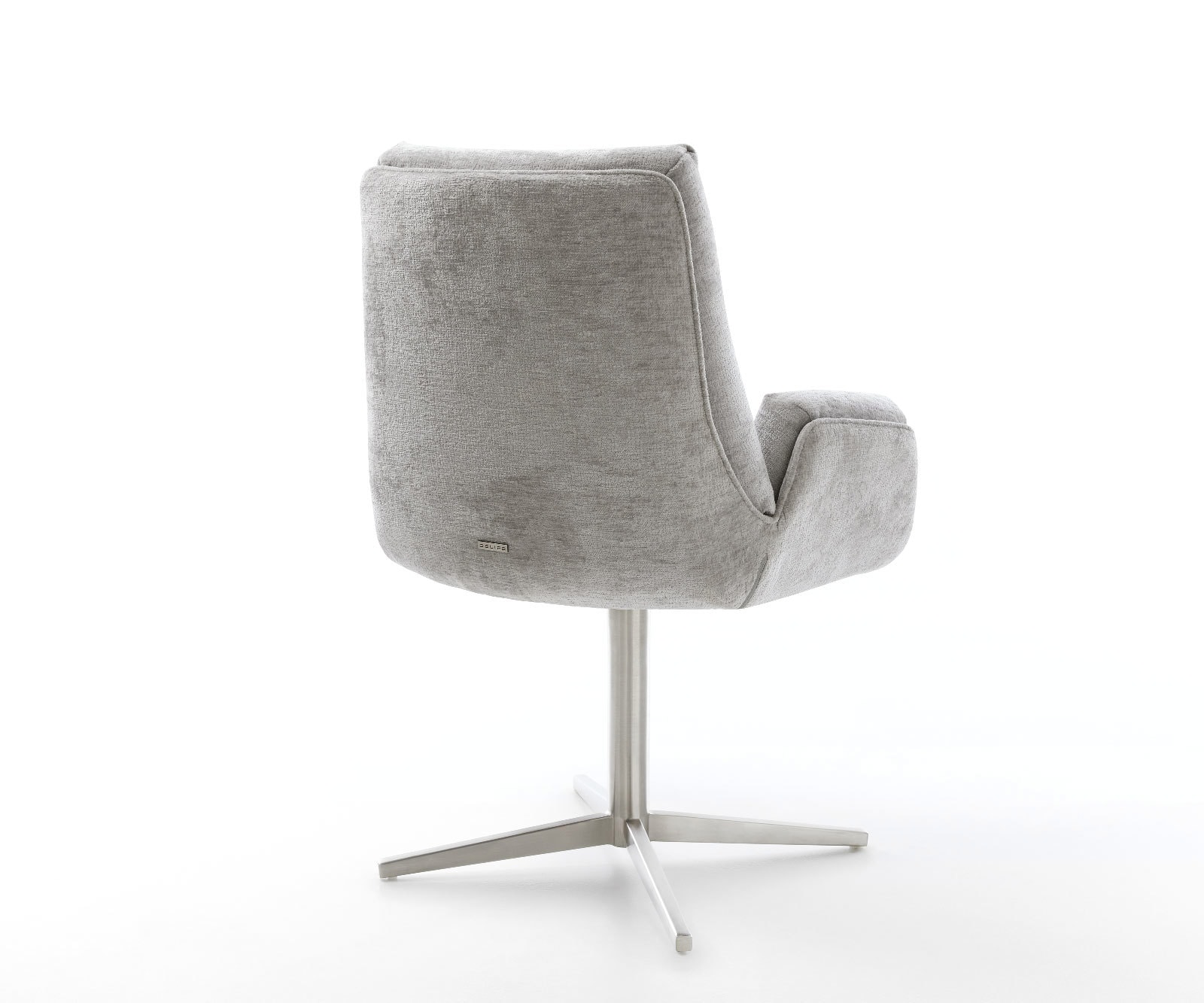 Drehstuhl Clea-Flex Chenille Silbergrau Fußkreuz Edelstahl 360° drehbar 4 Drehstuhl Clea-Flex Chenille Silbergrau Fußkreuz Edelstahl 360° drehbar 4