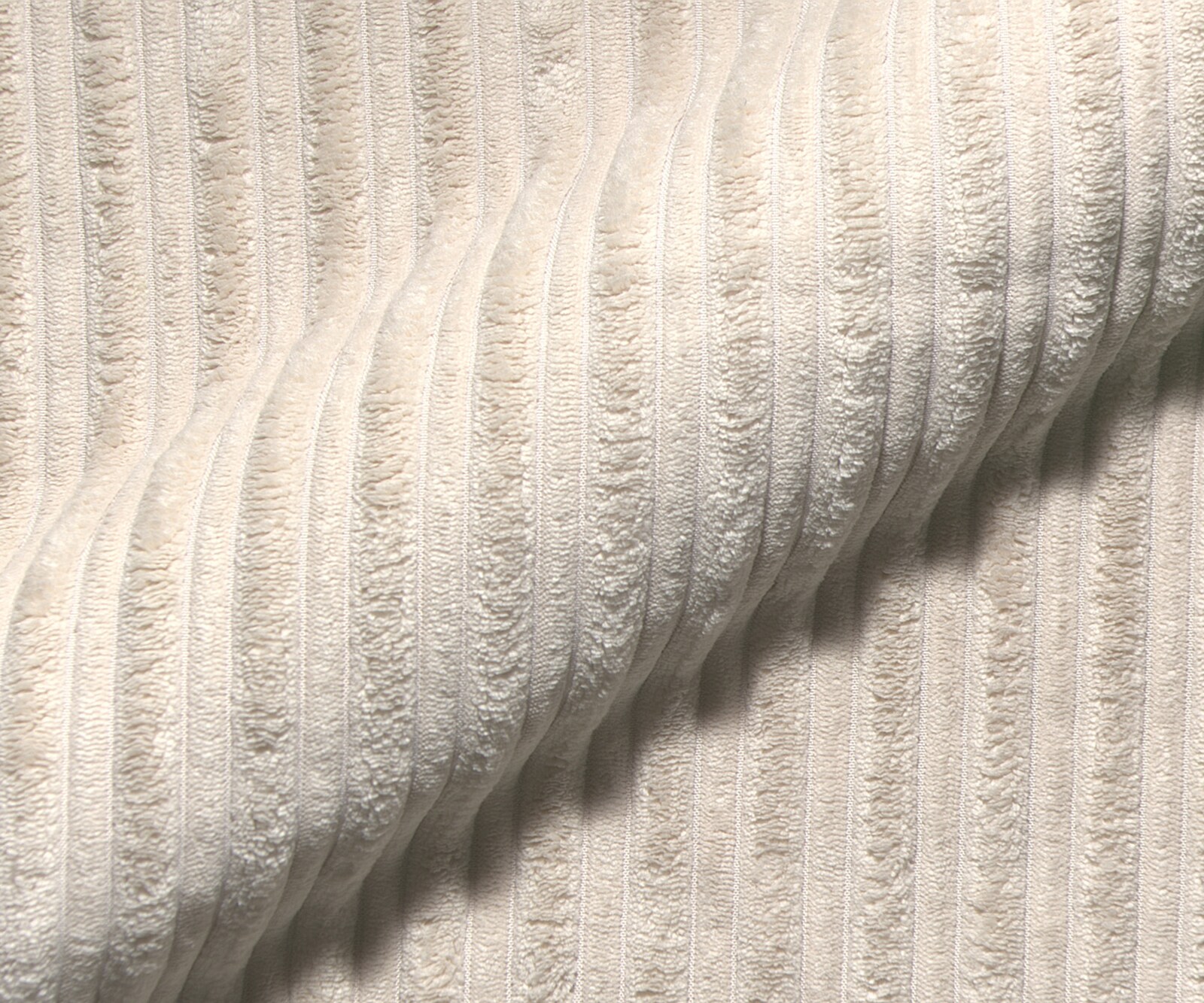 Ecksofa Isla 330x225 cm Cord Beige Ottomane links 2