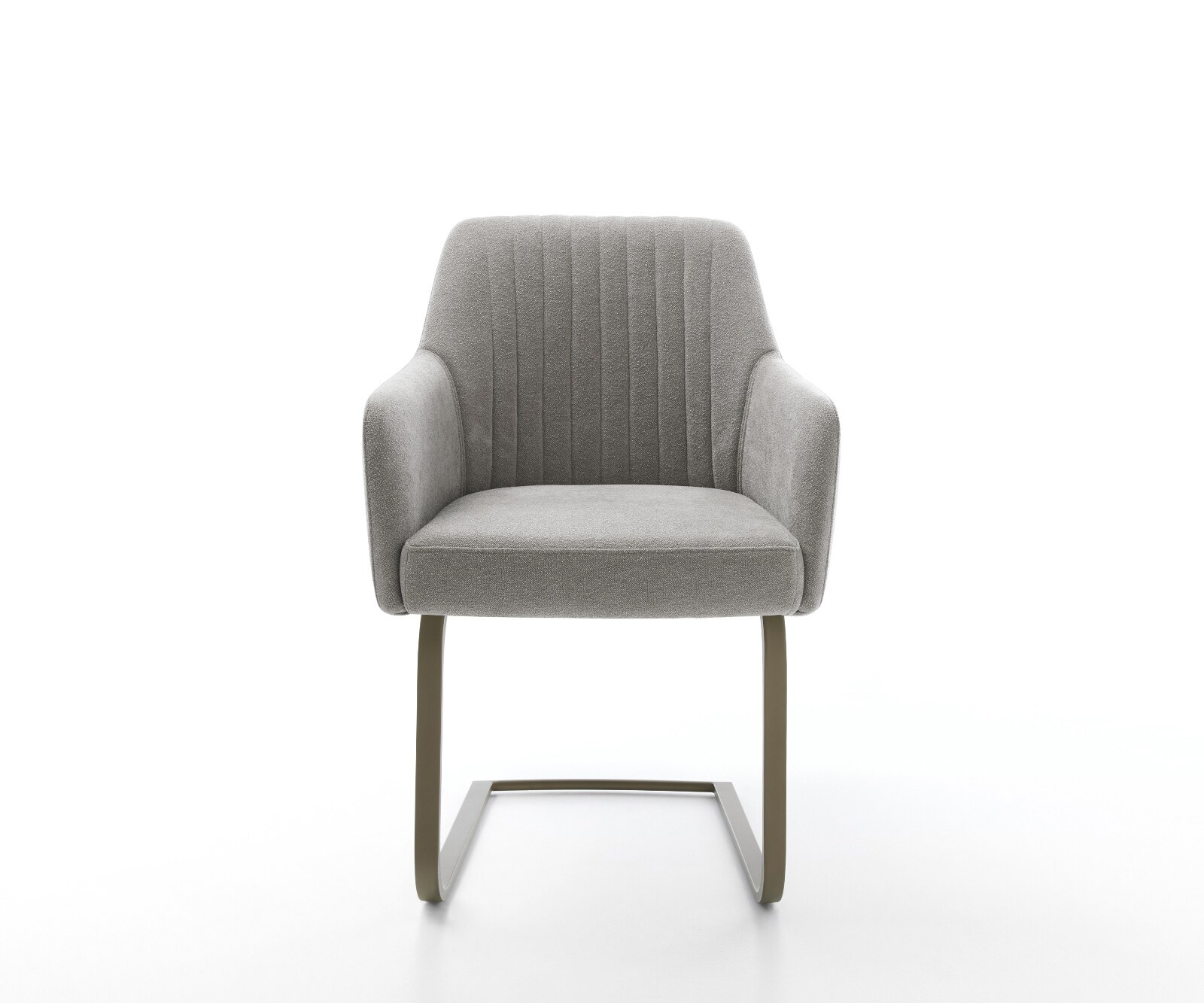 Freischwinger Greg-Flex Strukturstoff Soft Grau Freischwinger flach Effektfinish Titan Taschenfederkern 1