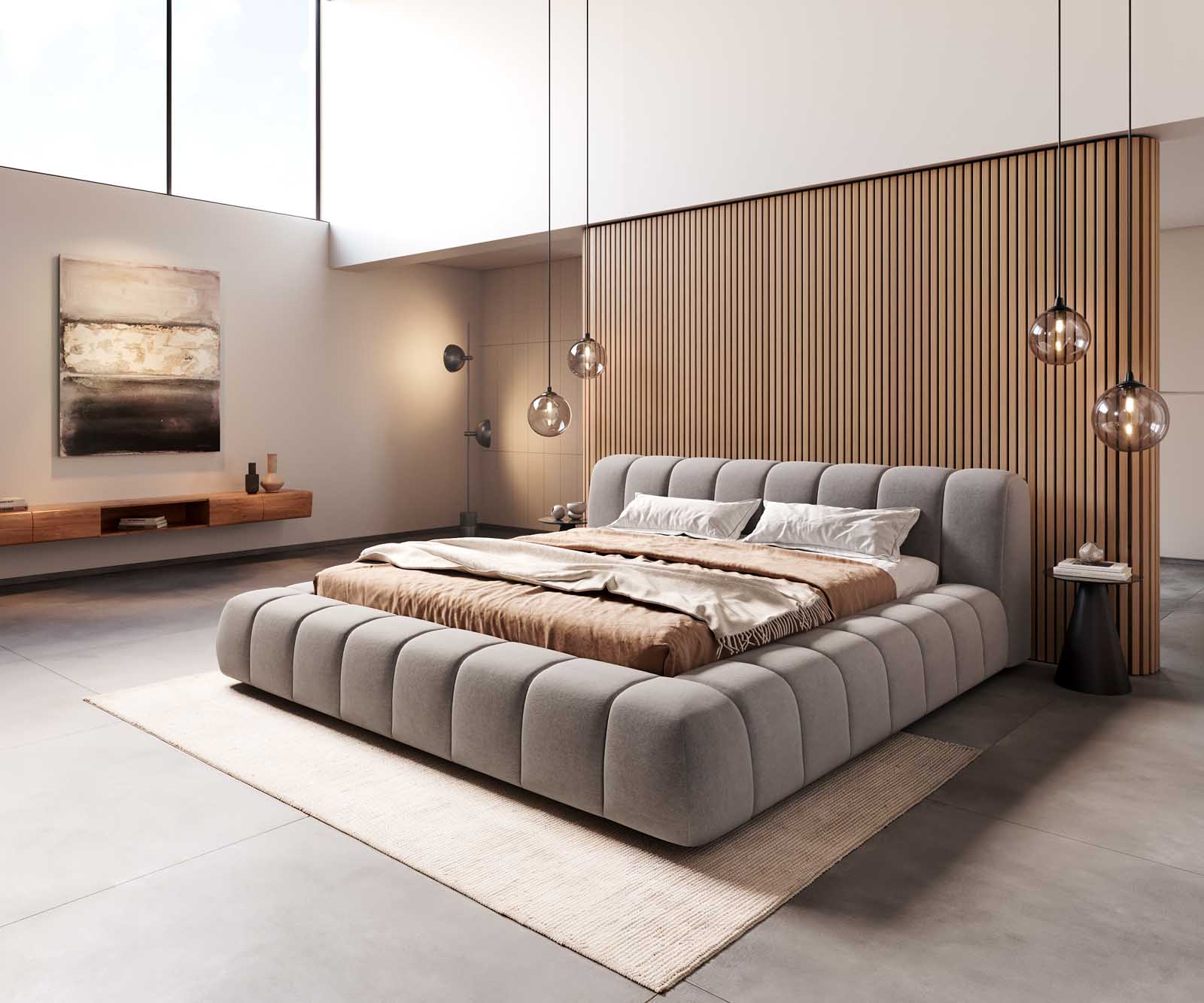 Designer Polsterbettgestell Cutio