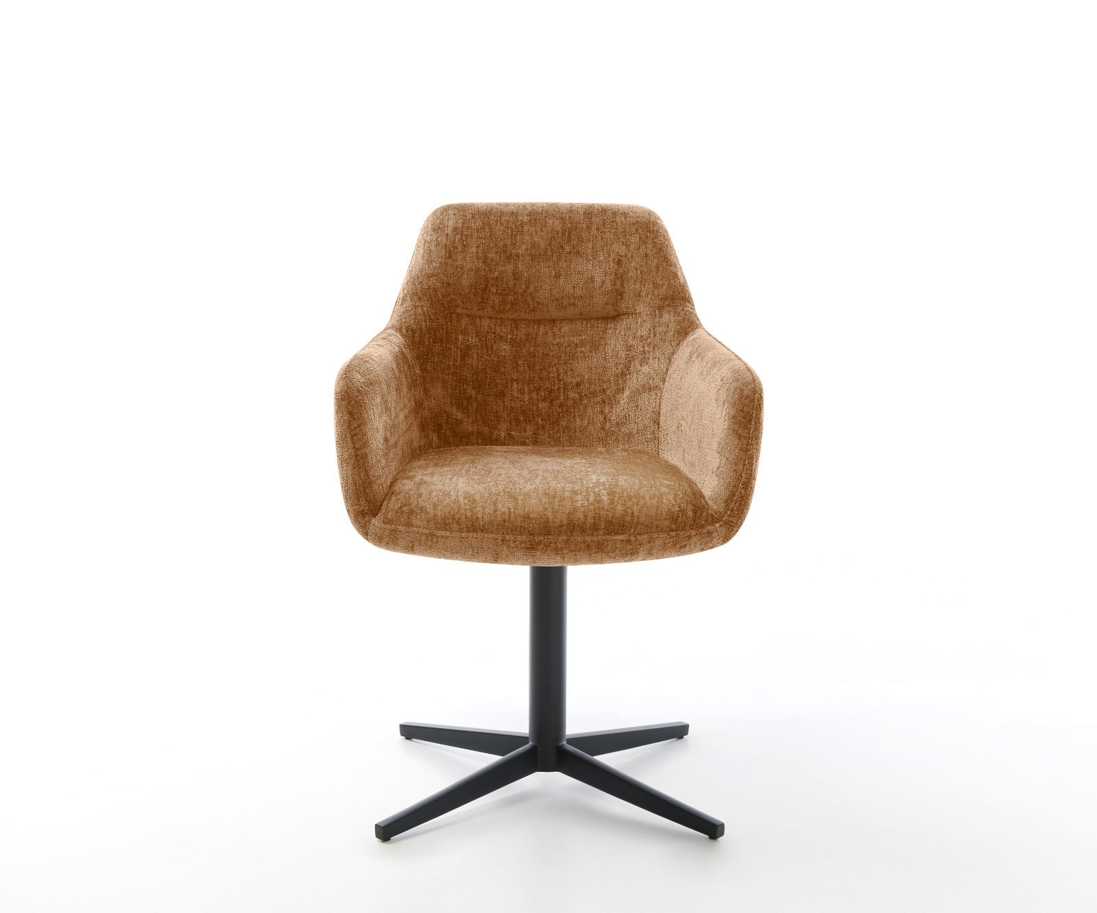 Chaise-pivotante Pejo-Flex chenille rouille pied de chaise 4 branches noir pivotement sur 360° ressorts ensachés 1 Chaise-pivotante Pejo-Flex chenille rouille pied de chaise 4 branches noir pivotement sur 360° ressorts ensachés 1