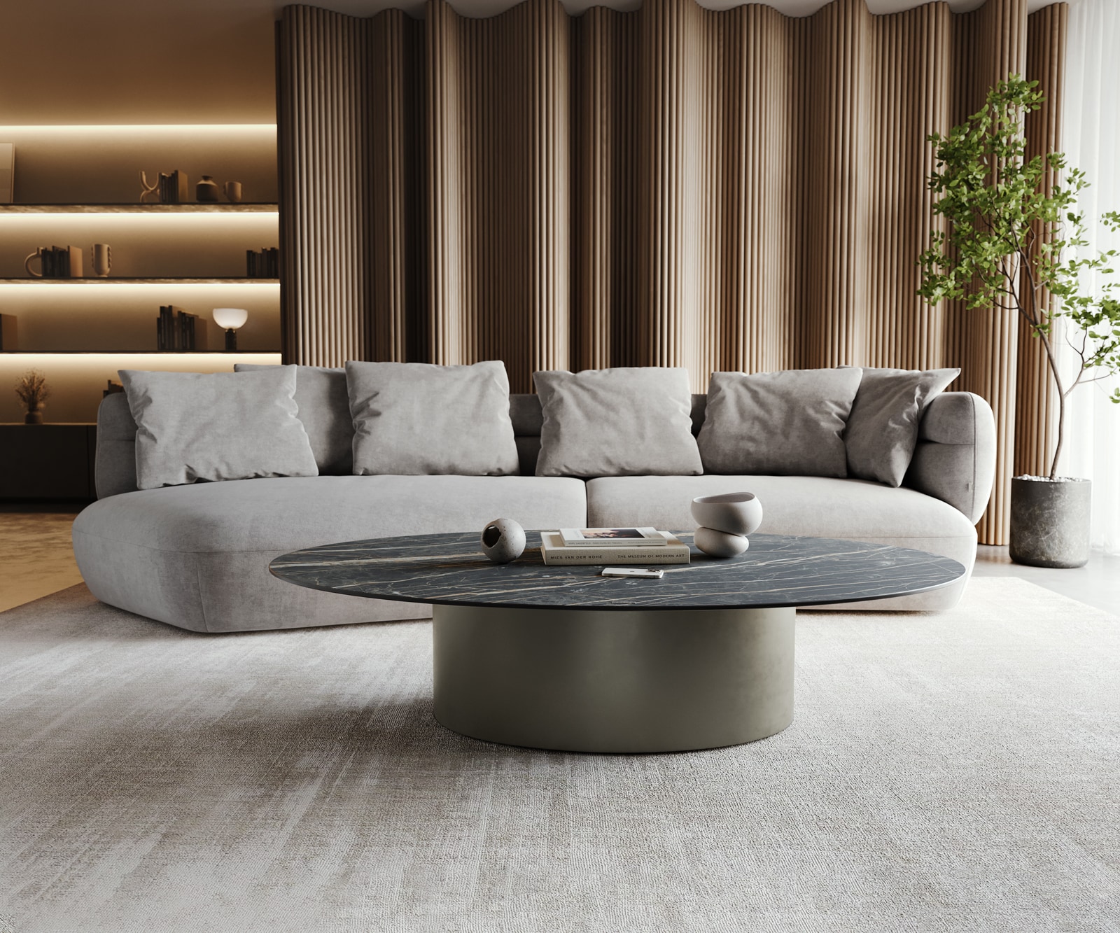 Couchtisch Casilda 150x90 cm Keramik Laminam®Noir Desir Braun Mittelfuß Effektfinish Titan 1 Couchtisch Casilda 150x90 cm Keramik Laminam®Noir Desir Braun Mittelfuß Effektfinish Titan 1