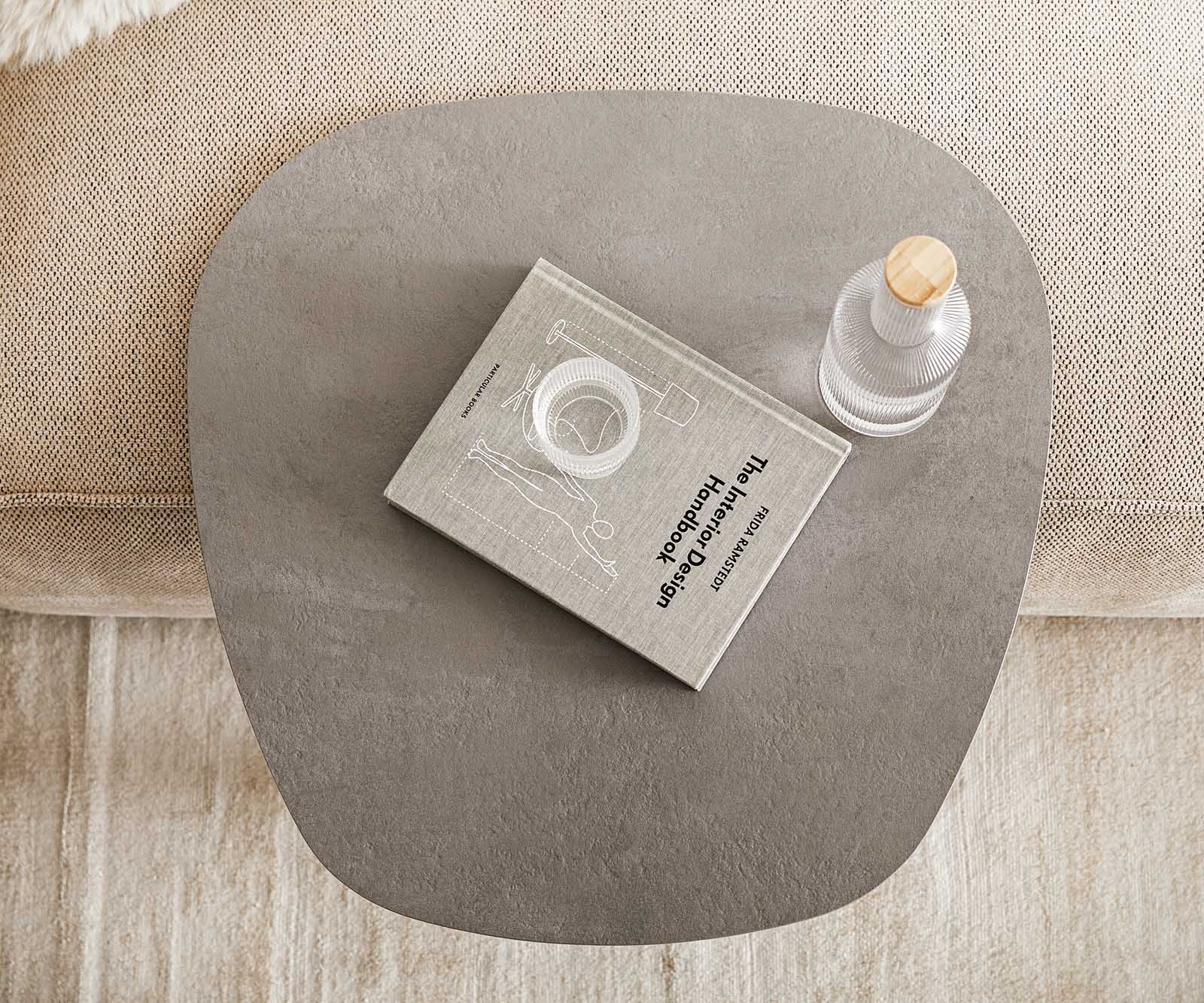 Beistelltisch Elenya 60x60 cm Keramik Aspetto Concreto Betonfarbig Gestell Metall Schwarz 4 Beistelltisch Elenya 60x60 cm Keramik Aspetto Concreto Betonfarbig Gestell Metall Schwarz 4