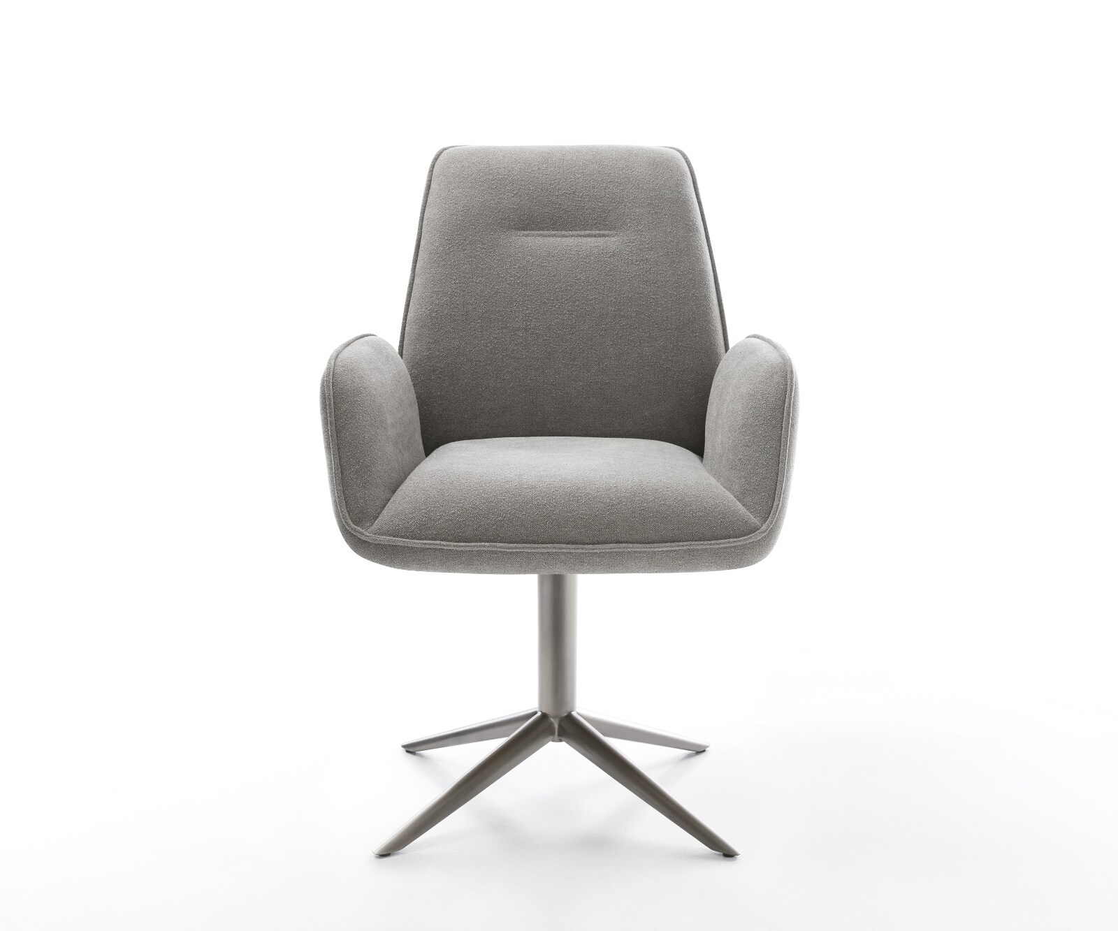 Chaise-pivotante Zoa-Flex tissu structuré doux gris pied de chaise 4 branches grafiete pivotement sur 360° fonction bascule resorts ensachés 1