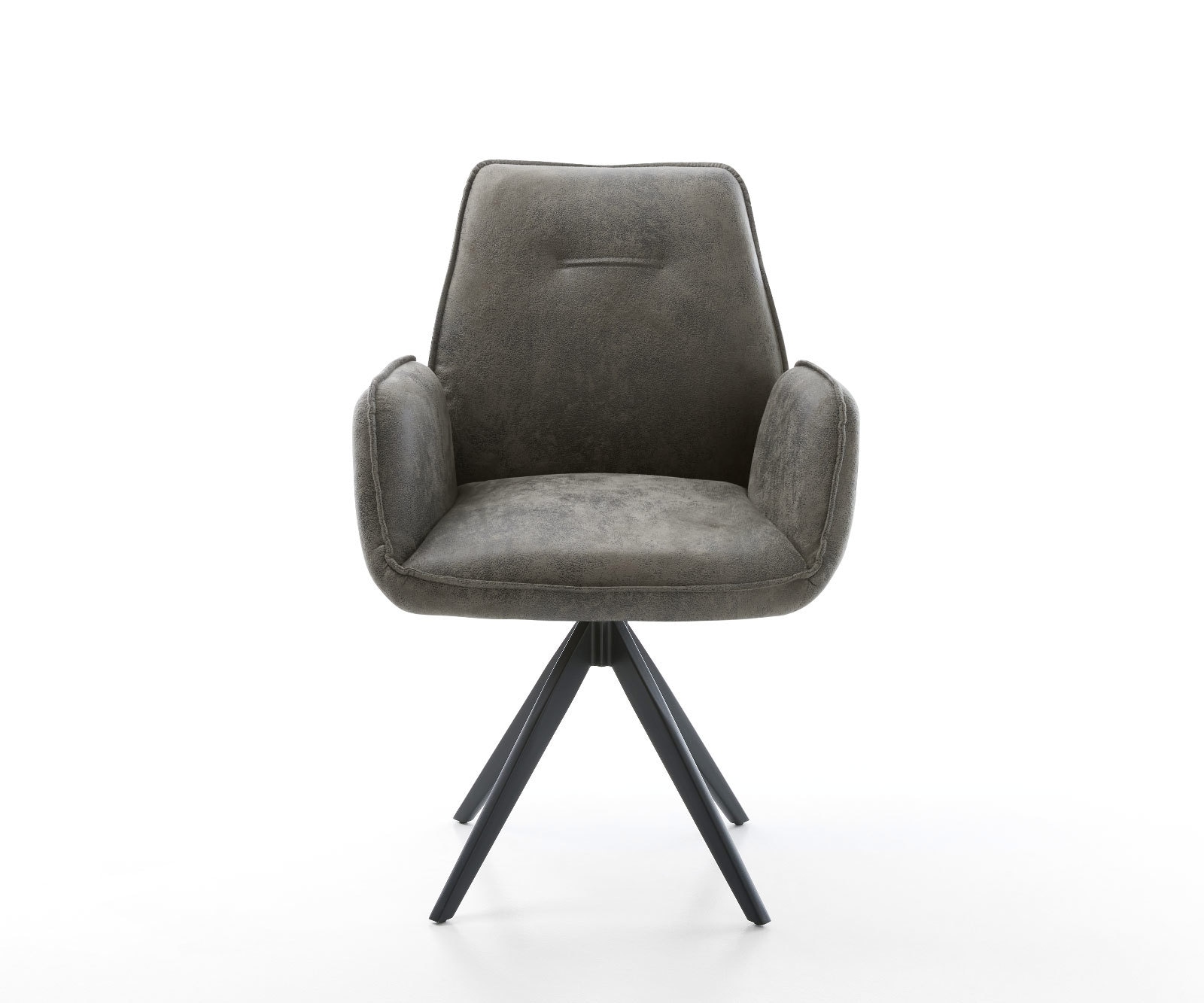 Esszimmerstuhl Zoa-Flex Mikrofaser Grau Antik Kreuzgestell kantig Schwarz Taschenfederkern 1 Esszimmerstuhl Zoa-Flex Mikrofaser Grau Antik Kreuzgestell kantig Schwarz Taschenfederkern 1