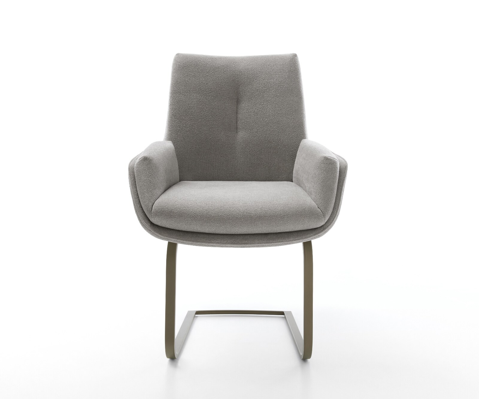 Freischwinger Clea-Flex Strukturstoff Soft Grau Freischwinger flach Effektfinish Titan 1