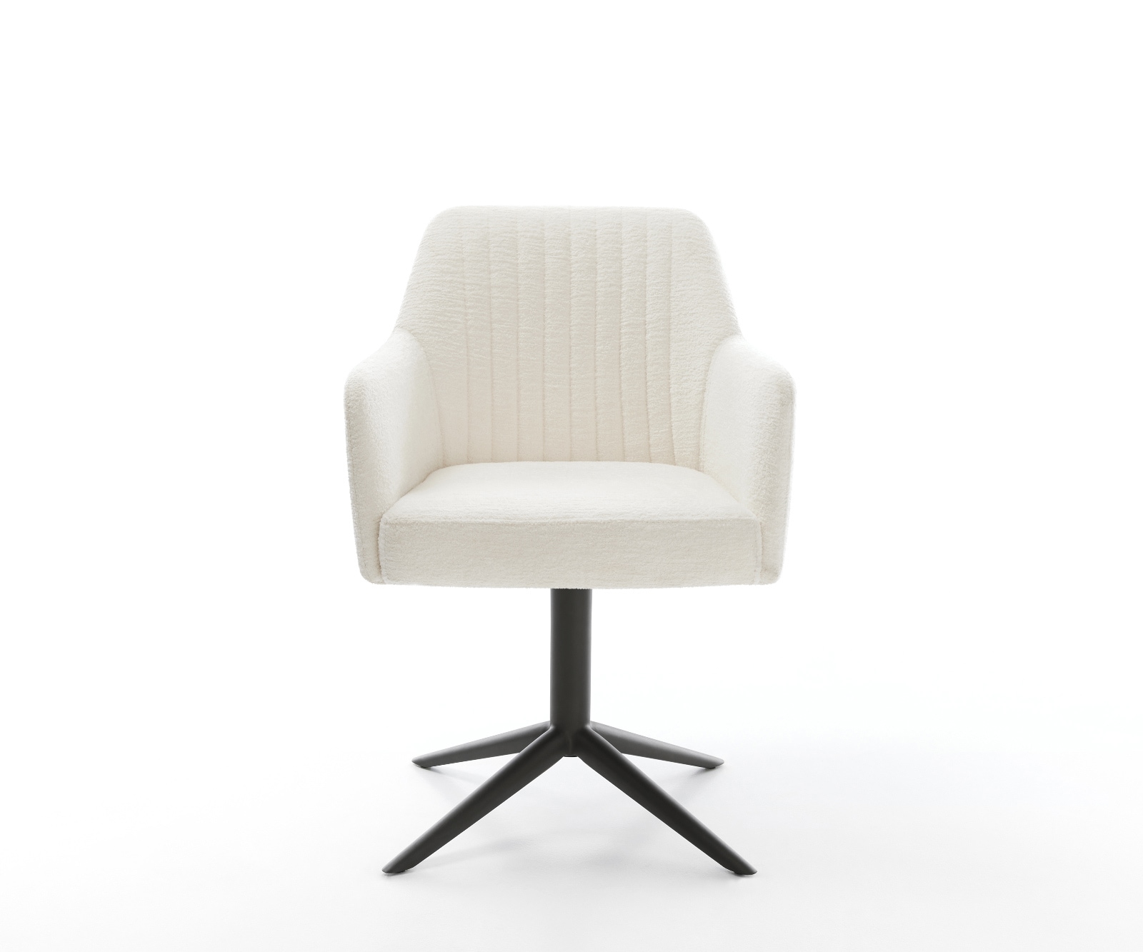 Drehstuhl Greg-Flex Bouclé Soft Beige Fußkreuz Schwarz 360° drehbar Wippfunktion Taschenfederkern 1 Drehstuhl Greg-Flex Bouclé Soft Beige Fußkreuz Schwarz 360° drehbar Wippfunktion Taschenfederkern 1