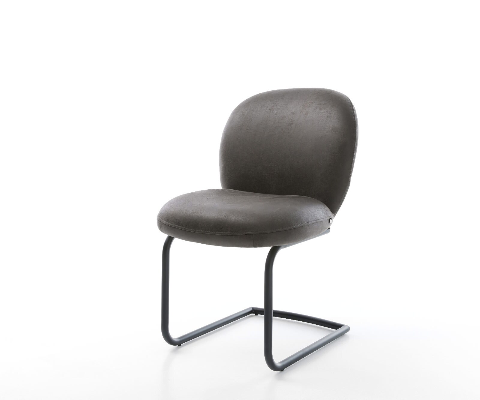 Freischwinger Nube-Flex Anthrazit Vintage Freischwinger rund Schwarz Taschenfederkern