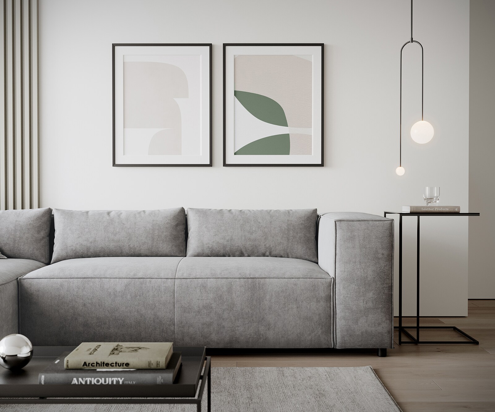 Eckcouch Brom 260x175 cm Mikrofaser Grau Recamiere links 6