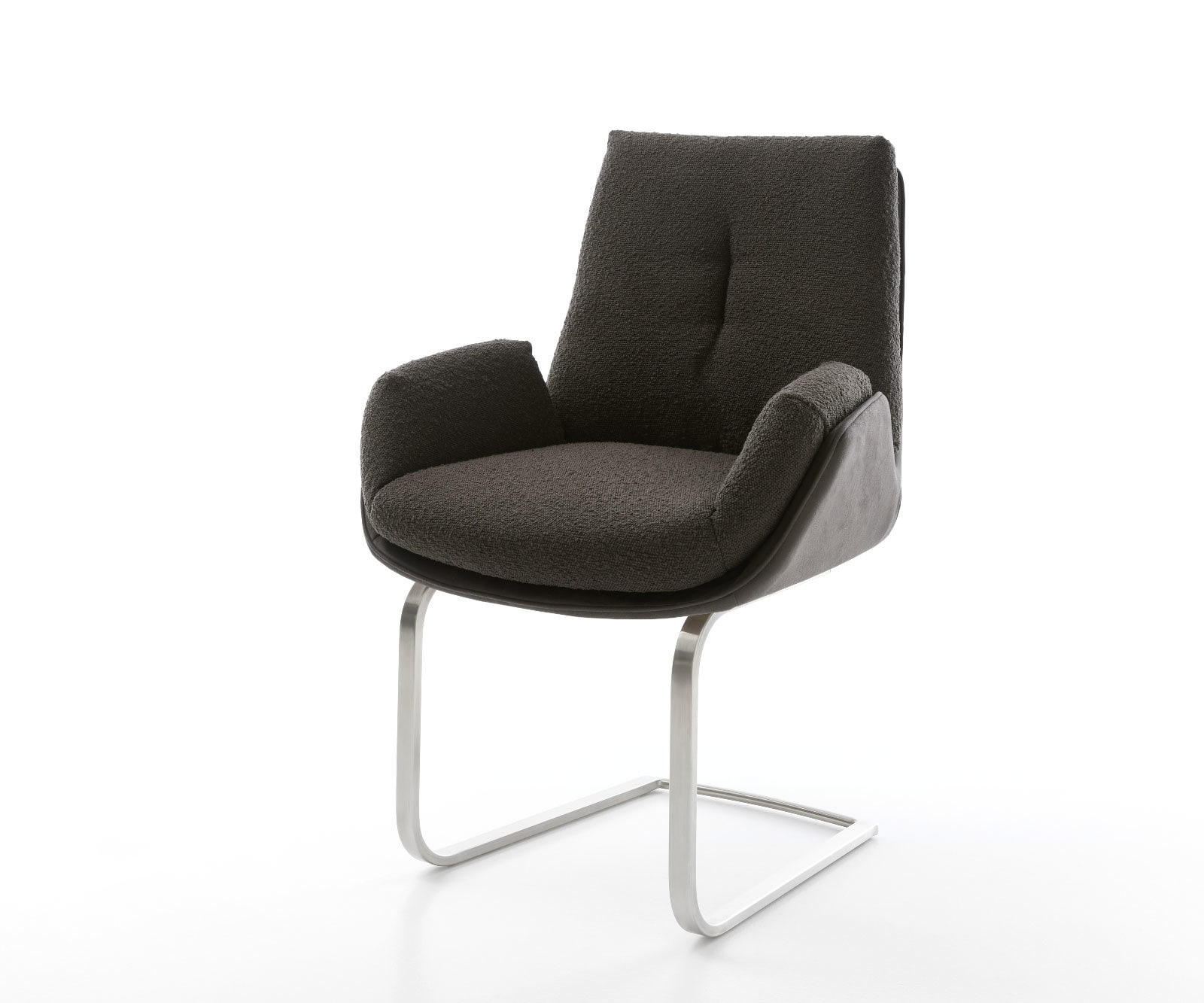 Freischwinger Clea-Flex Materialmix Schwarz Freischwinger flach Edelstahl Freischwinger Clea-Flex Materialmix Schwarz Freischwinger flach Edelstahl