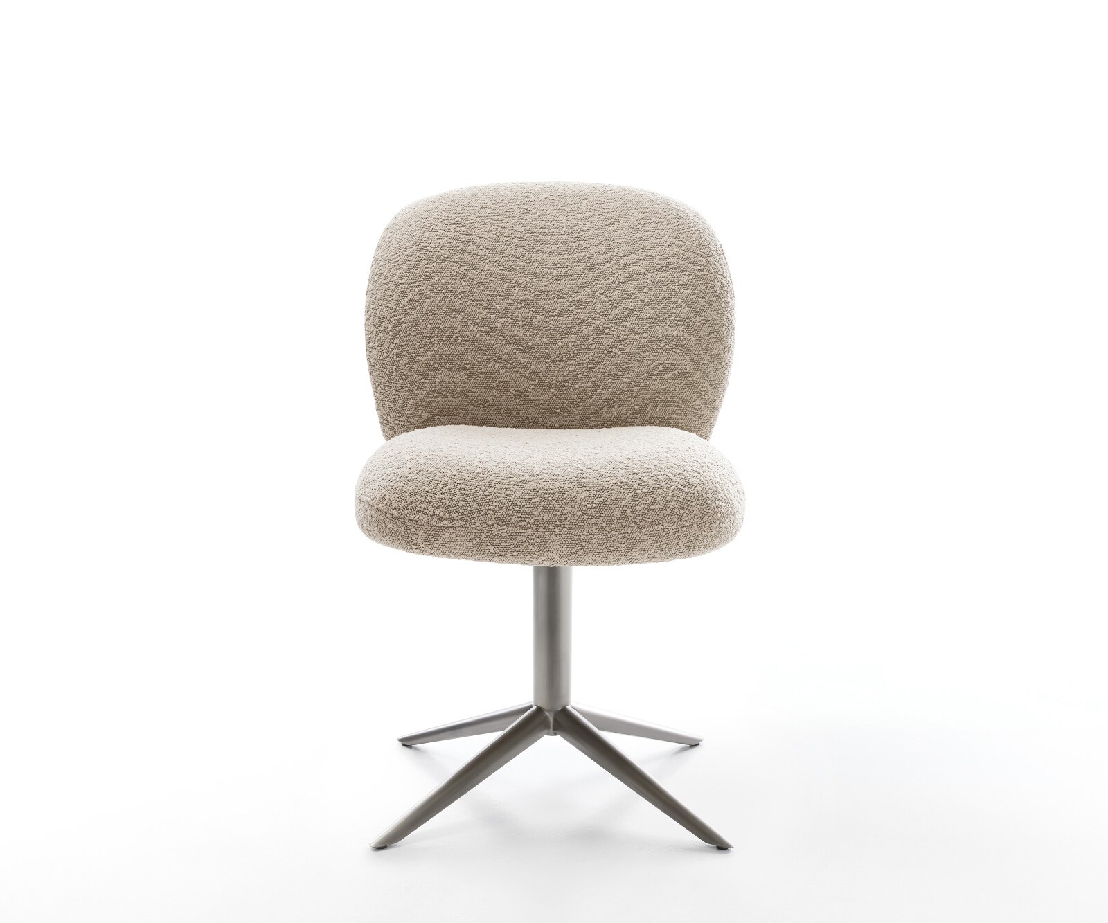 Chaise-pivotante Nube-Flex bouclé boue pied de chaise 4 branches grafiete pivotement sur 360° fonction bascule ressorts ensachés 1