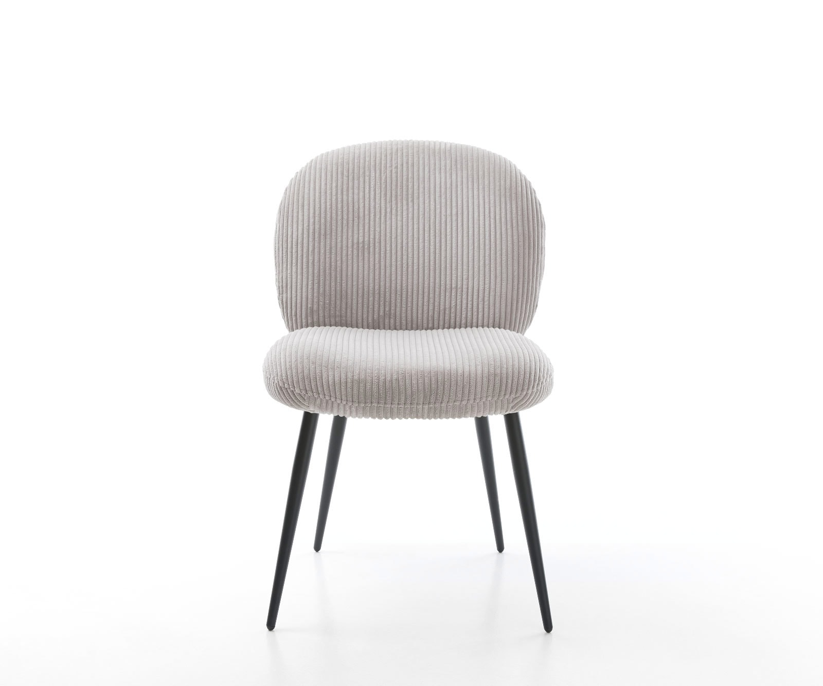 Esszimmerstuhl Nube-Flex Cord Silbergrau 4-Fuß konisch Schwarz Taschenfederkern 2