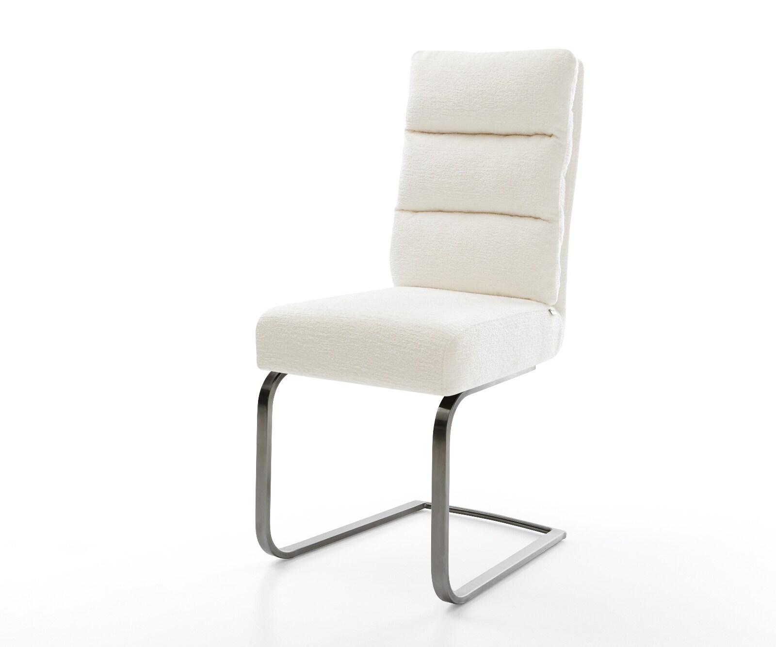 Cantilever Pela-Flex bouclé doux beige pied cantilever plat grafiete resorts ensachés 1