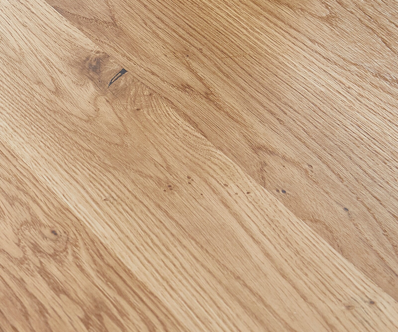 Table à manger Edge Boot 200x100x2,5-3 chêne nature cadre croisé rectangle acier inoxydable bord suisse 3