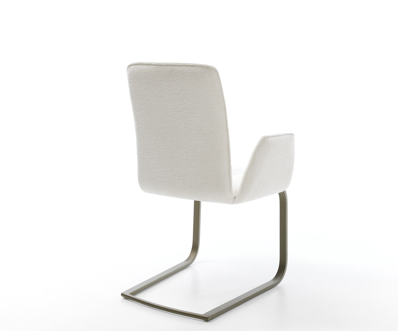 Freischwinger Vinja-Flex Bouclé Soft Beige Freischwinger flach Effektfinish Titan 4
