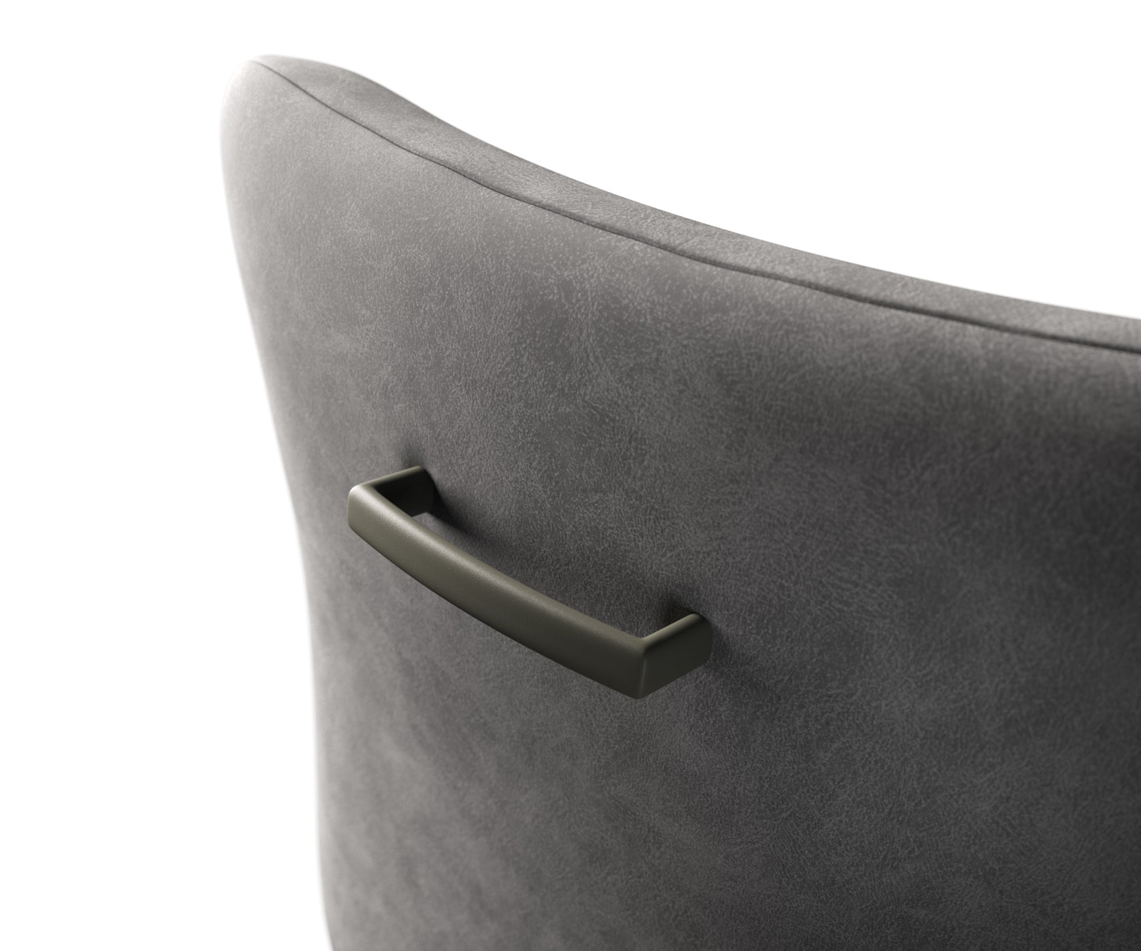Barstuhlgriff Flex-Flach Metall Effektlackierung Titan