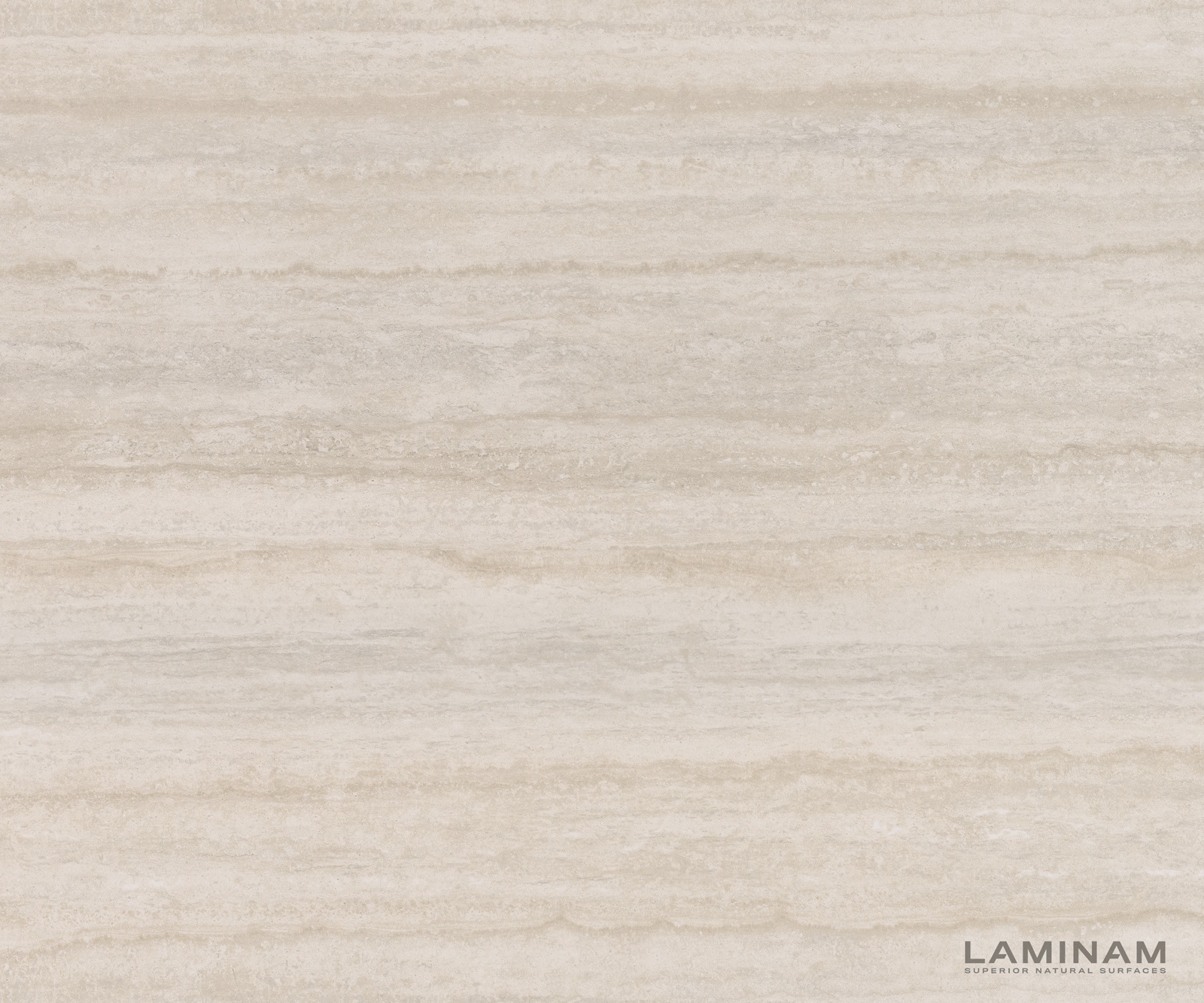 Meuble-TV Cuor 250 cm Céramique Laminam® Travertino Bianco Crème-blanc 1 Clapet 1 Tiroir Pied optique flottant Métal Noir 3