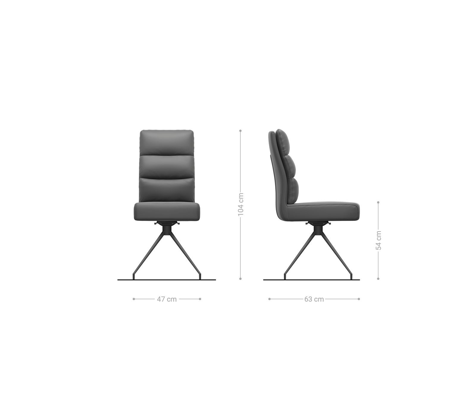 Chaise-de-salle-à-manger Pela-Flex microvelours anthracite vintage pied croisé conique acier inoxydable brossé ressorts ensachés 5 Chaise-de-salle-à-manger Pela-Flex microvelours anthracite vintage pied croisé conique acier inoxydable brossé ressorts ensachés 5