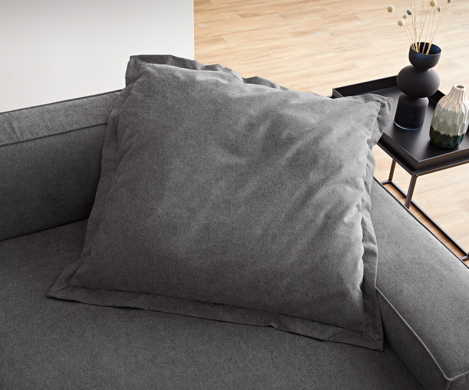 Wurfkissen Sirpio XL 85x85 Mikrofaser Taupe 3