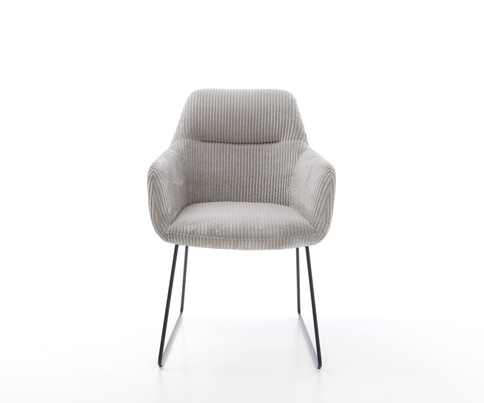 Esszimmerstuhl Pejo-Flex Cord Silbergrau Kufengestell Schwarz Taschenfederkern 1 Esszimmerstuhl Pejo-Flex Cord Silbergrau Kufengestell Schwarz Taschenfederkern 1