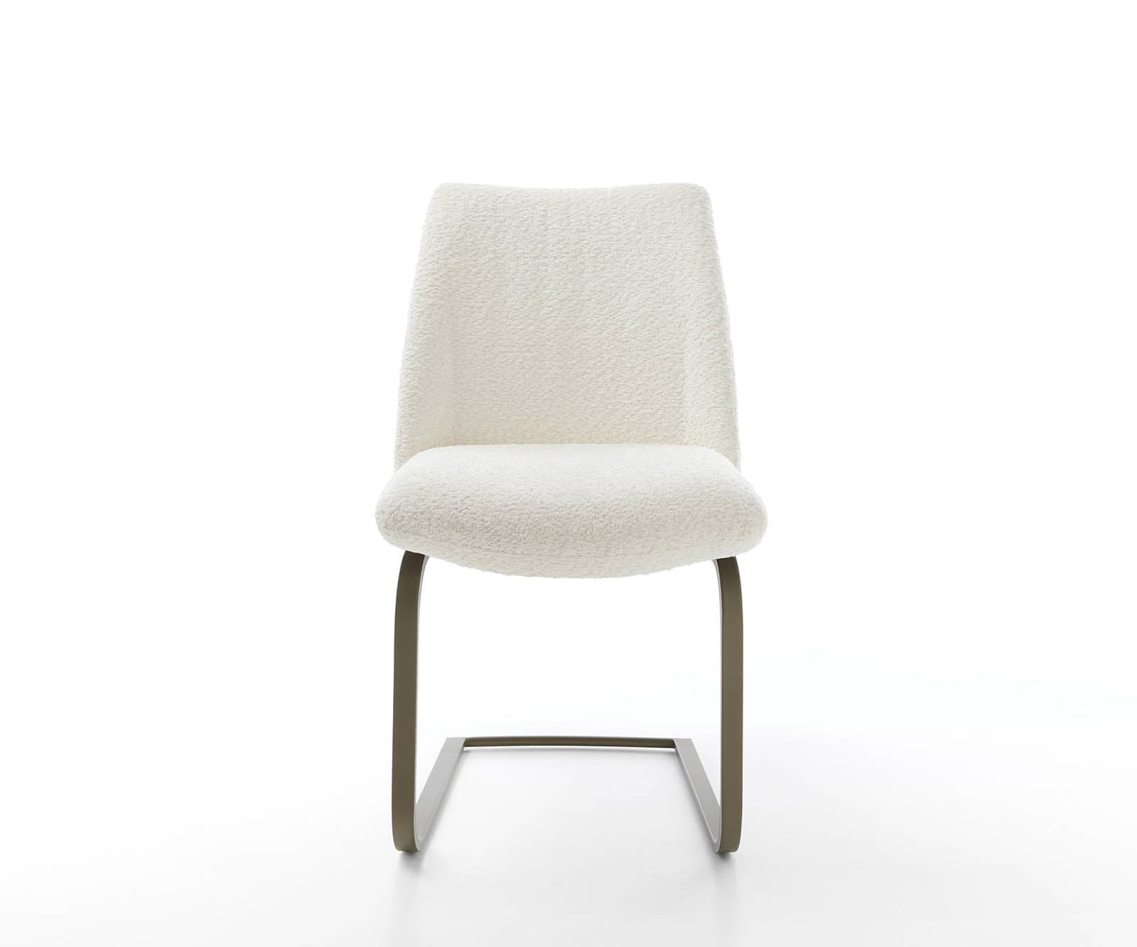 Freischwinger Elso-Flex Bouclé Weiß Freischwinger flach Effektfinish Titan Taschenfederkern 1 Freischwinger Elso-Flex Bouclé Weiß Freischwinger flach Effektfinish Titan Taschenfederkern 1