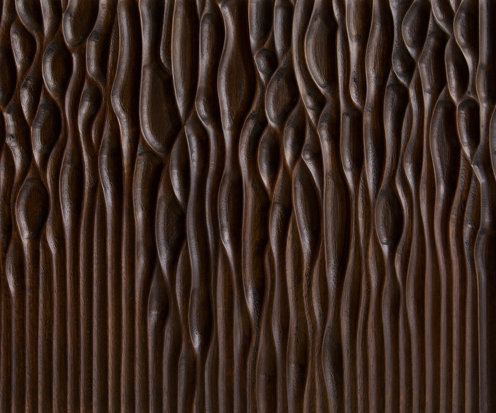 Lowboard Follia 200 cm Mango Braun 4 Türen L-Fuß Metall Schwarz 5