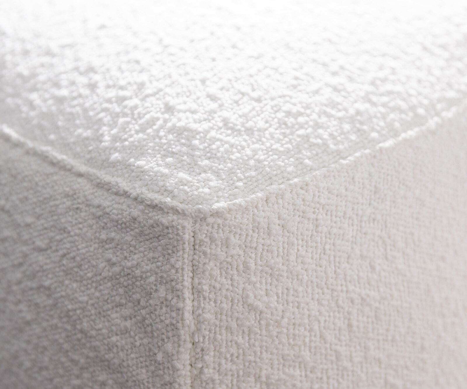 Bigsofa Freestyle 280x110 cm Bouclé Crème-blanc couture plate 5